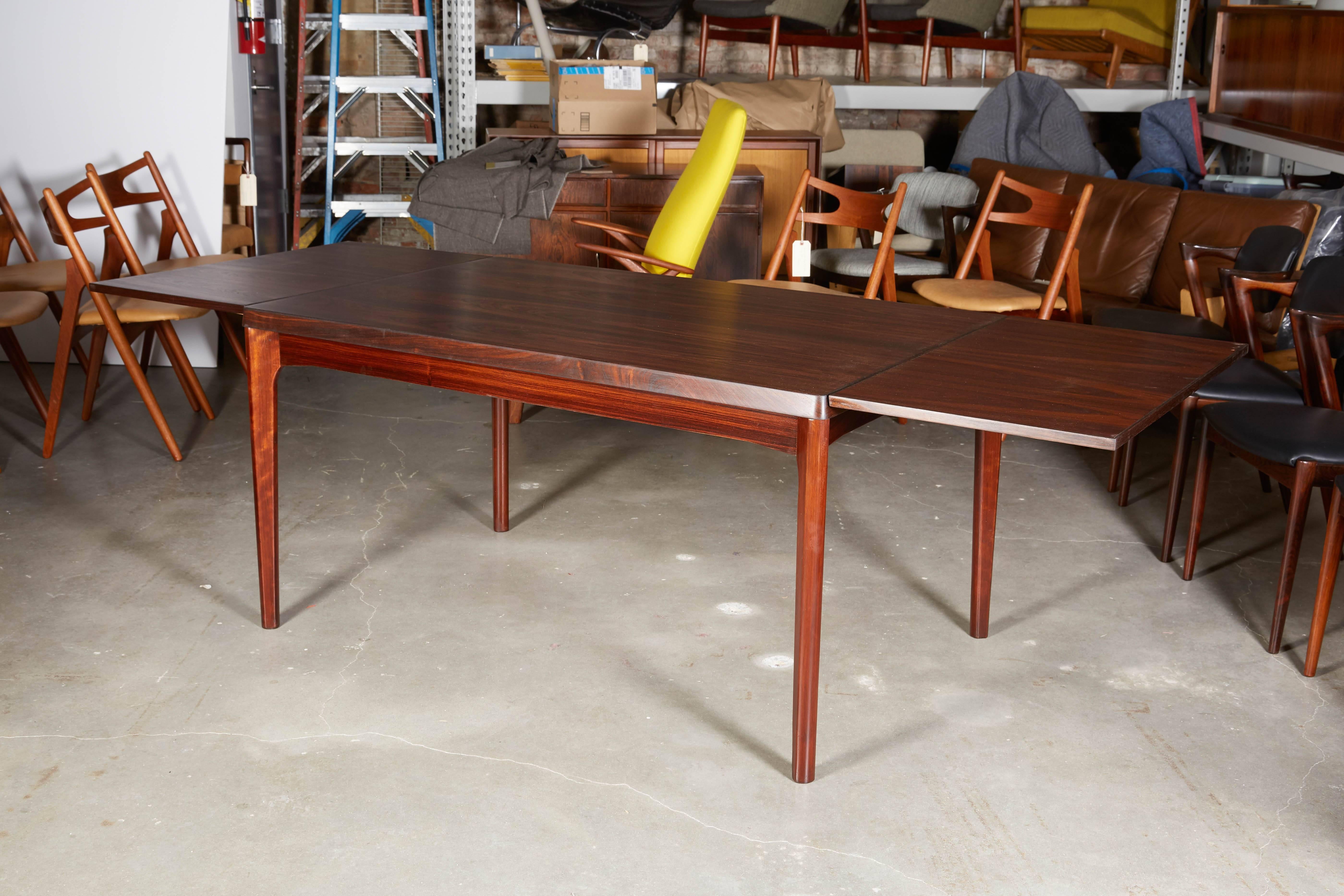 Oiled Rosewood Dining Table by Henning Kjaernulf