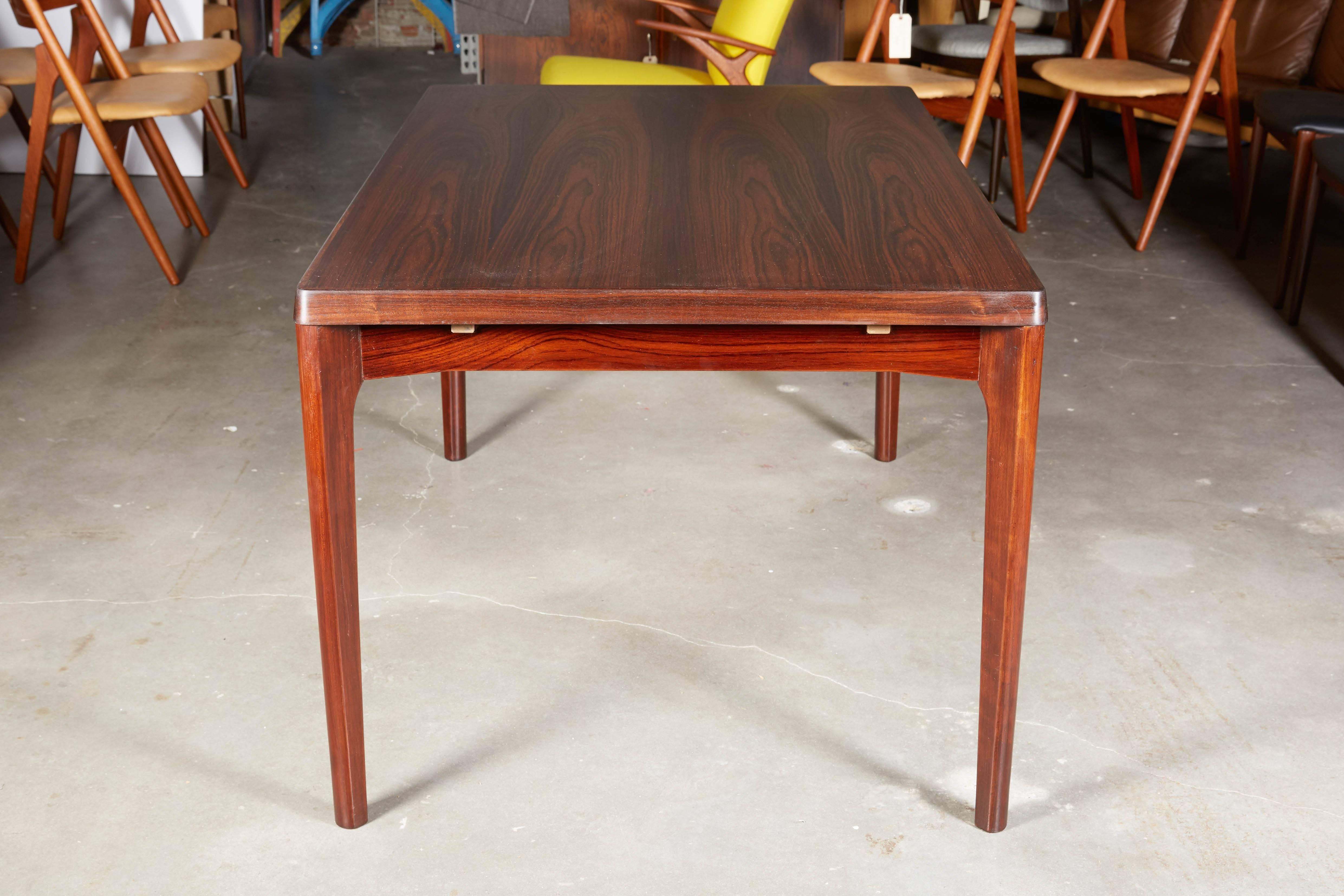 Rosewood Dining Table by Henning Kjaernulf In Excellent Condition In New York, NY