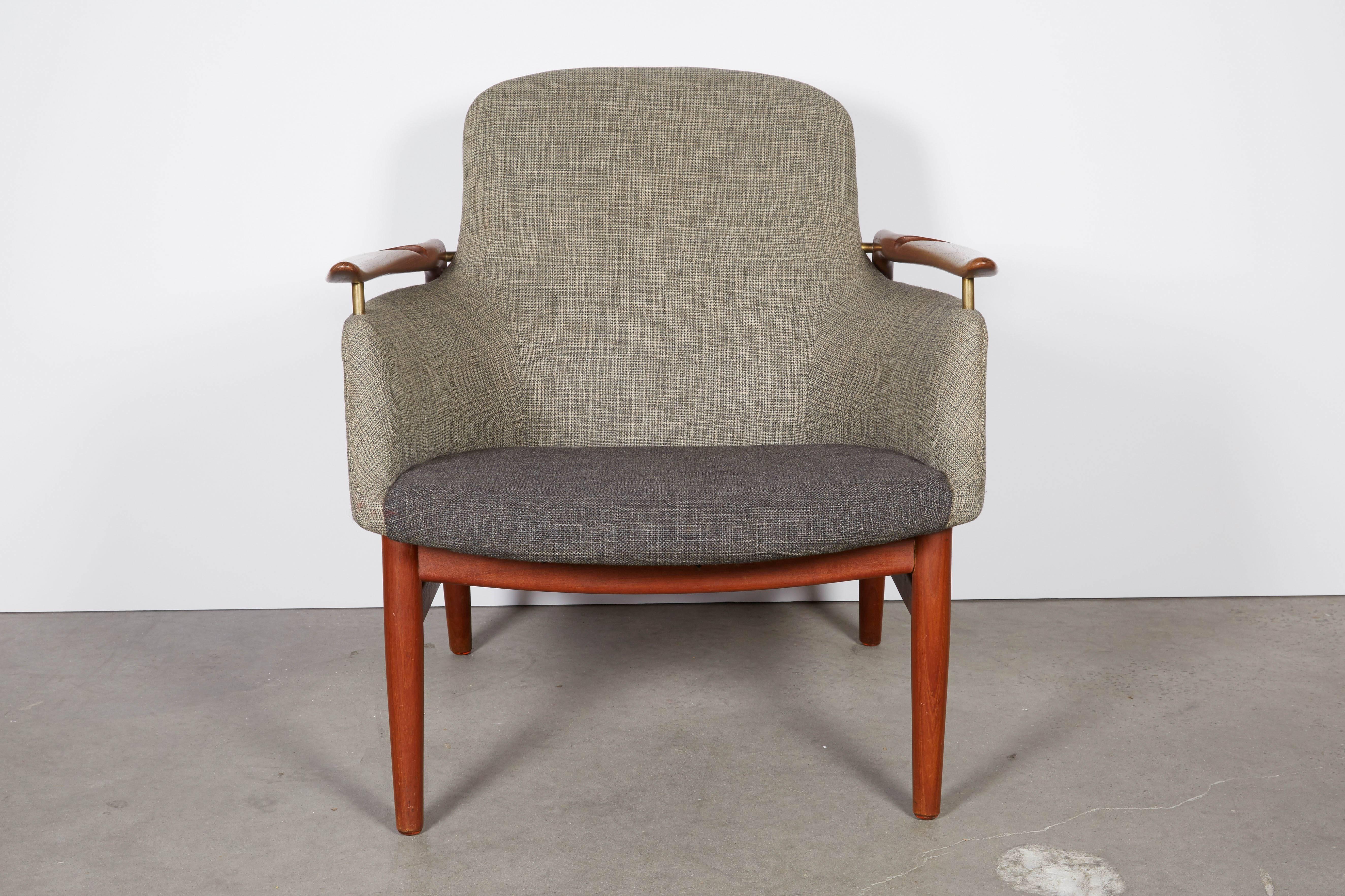 Oiled Danish Modern NV 53 Chairs by Finn Juhl, Pair