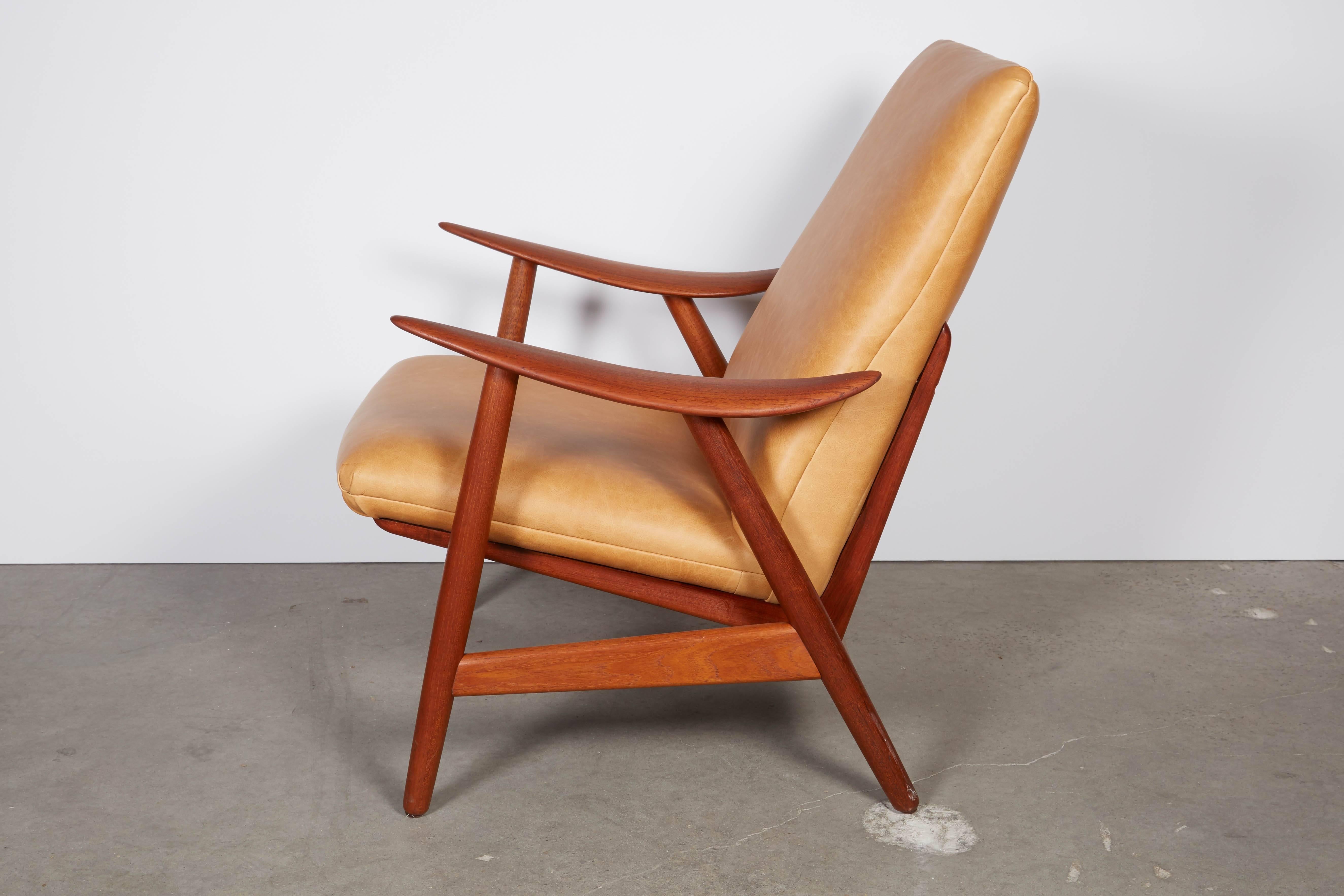 Mid-20th Century Teak Club Chair by Illum Wikkelso For Sale