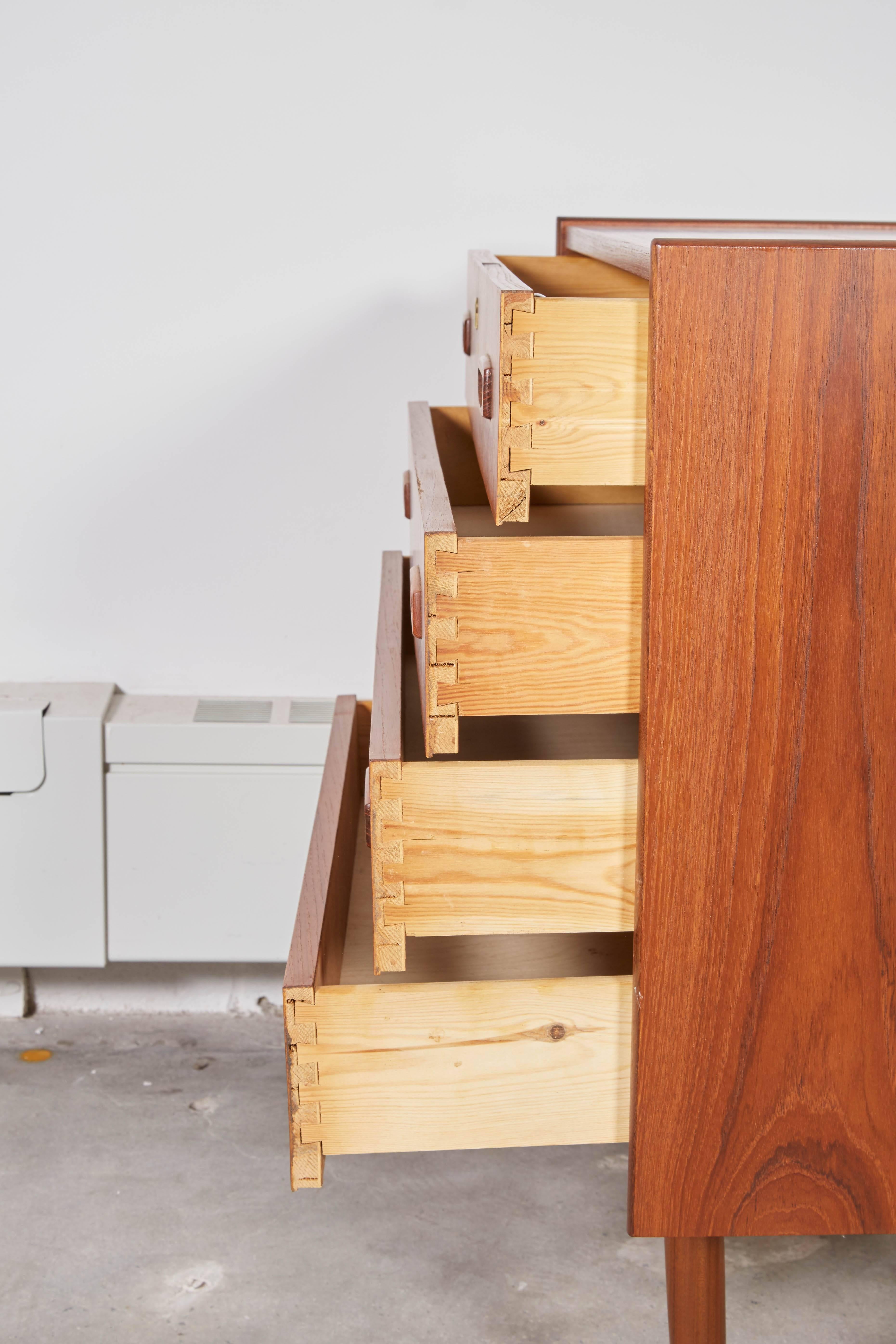 Danish Teak Lowboy Dresser 1