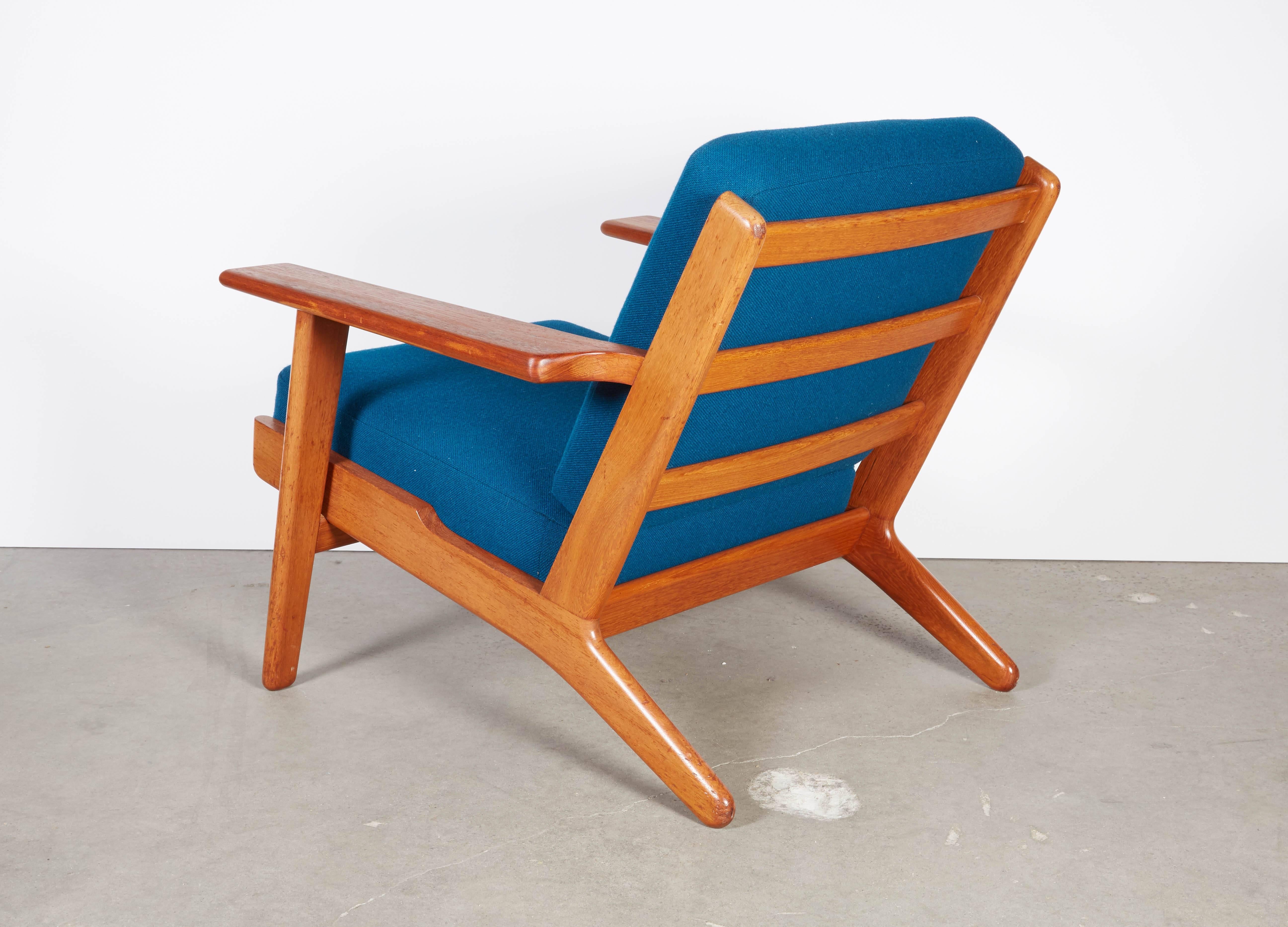 Mid Century Wegner Easy Chair, GE 290 Oak Getama 1