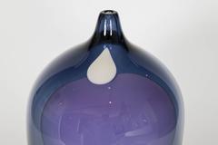 Melobesia, a steel blue, lilac, dove grey & white sculpture by Gunnel Sahlin
