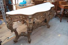 Imposing 19th Century Italian Baroque Console