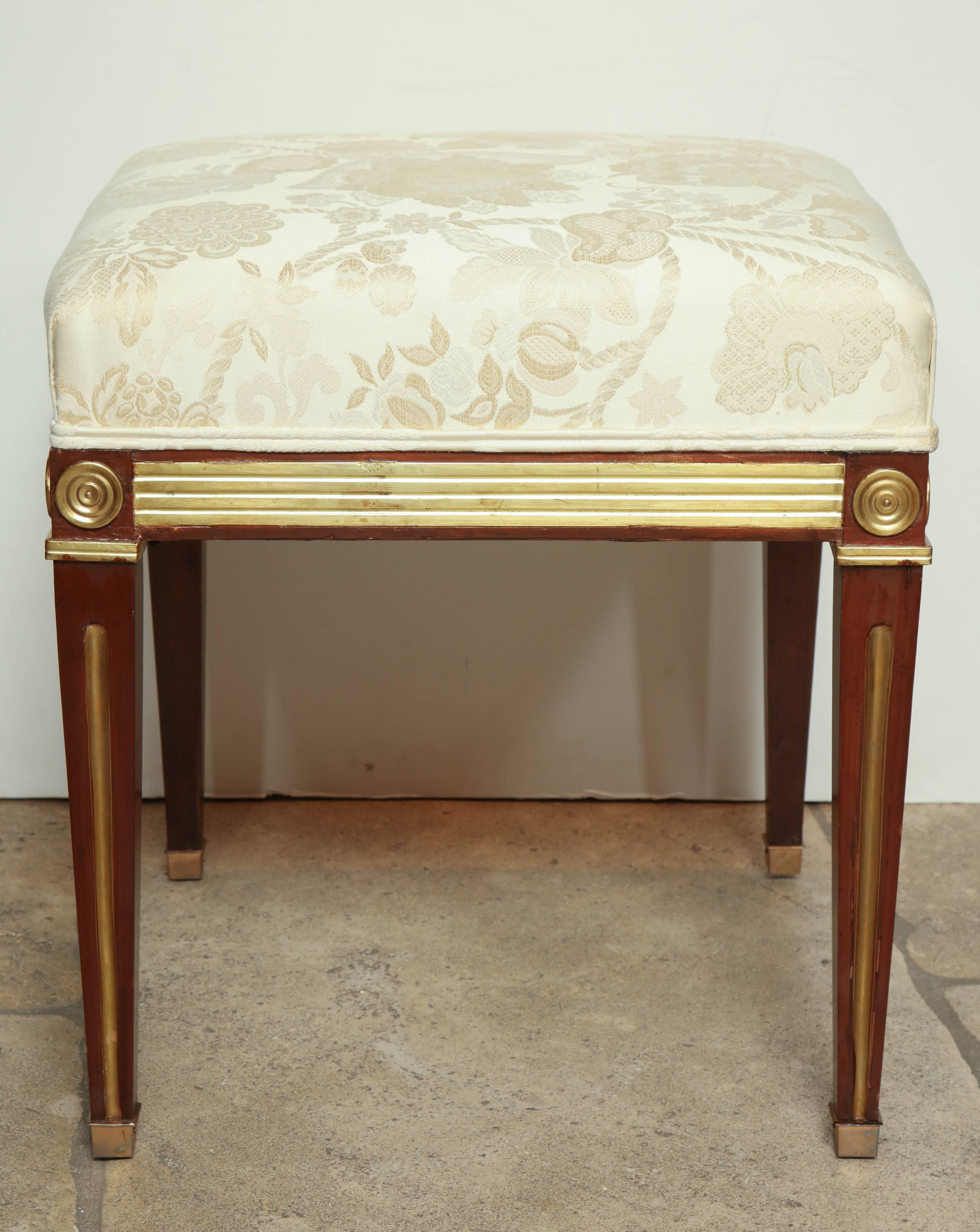 Pair of Russian Neoclassic Stools 1