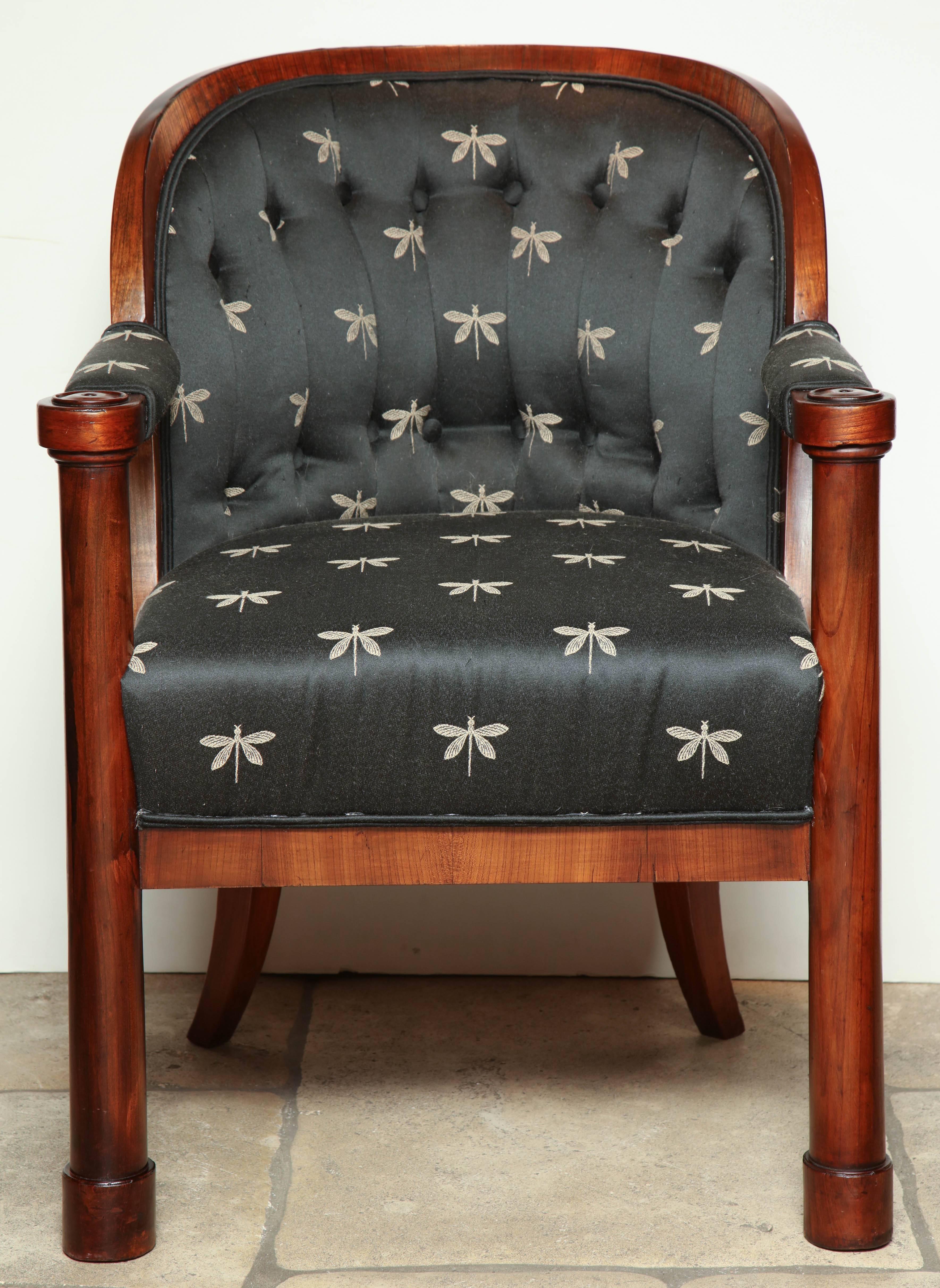 European Pair Biedermeier Armchairs