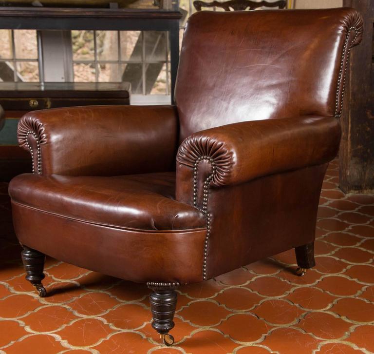 English Leather Club Chairs at 1stDibs english club chair, english