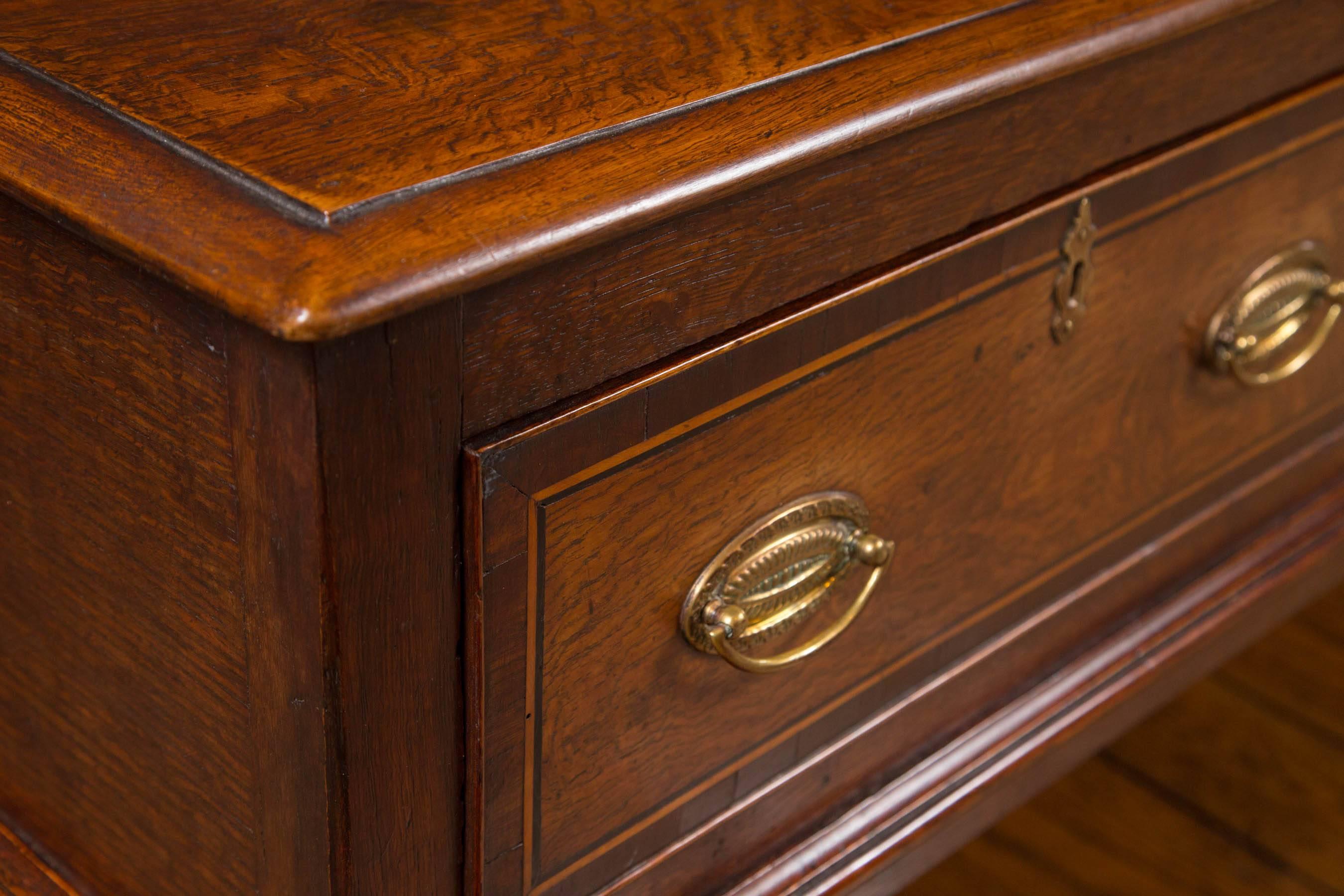 19th Century Oak Three-drawer Server / Huntboard