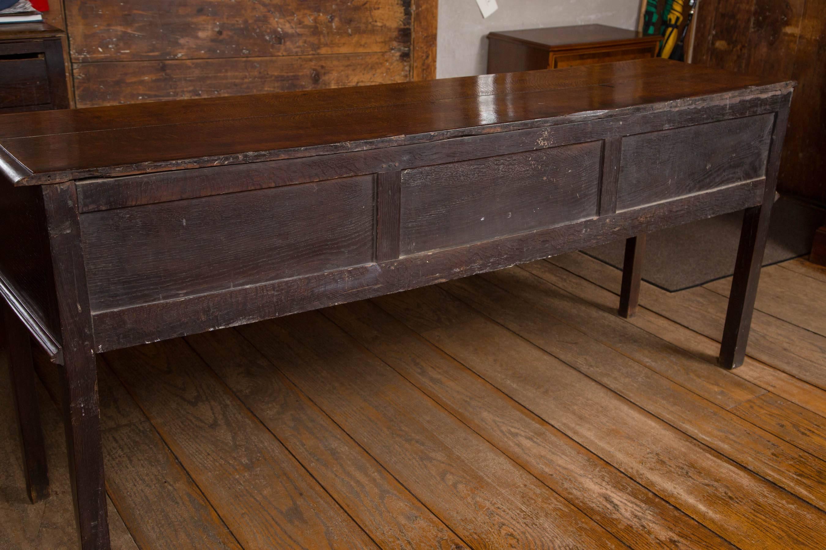 Boxwood Oak Three-drawer Server / Huntboard