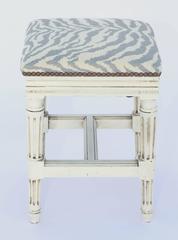 Painted Louis XVI Square Stool