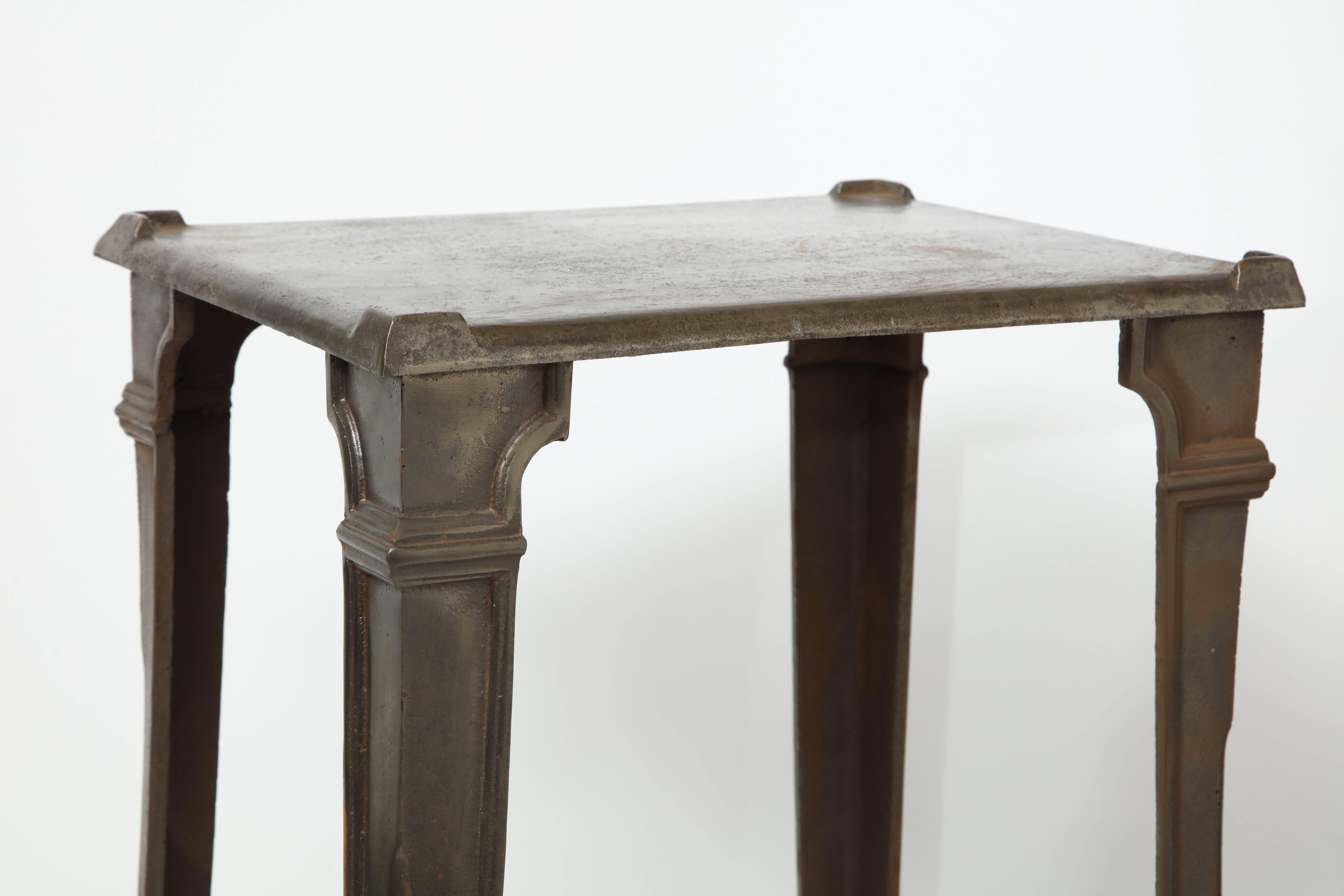 Industrial Cast Iron 1920s Occasional Table In Good Condition In New York, NY