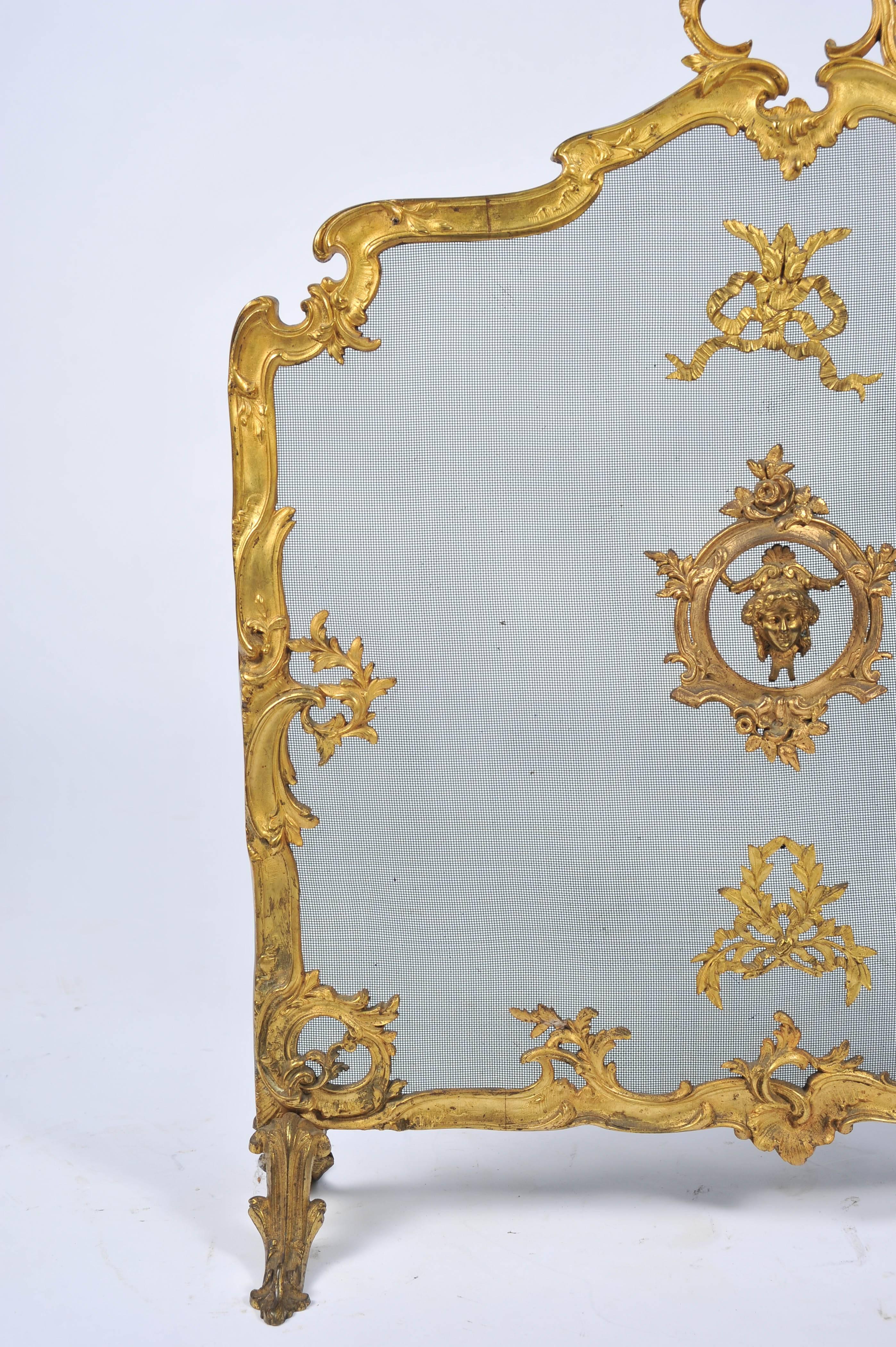 Antique French Fire Screen, Louis XVI Style In Good Condition In Brighton, Sussex