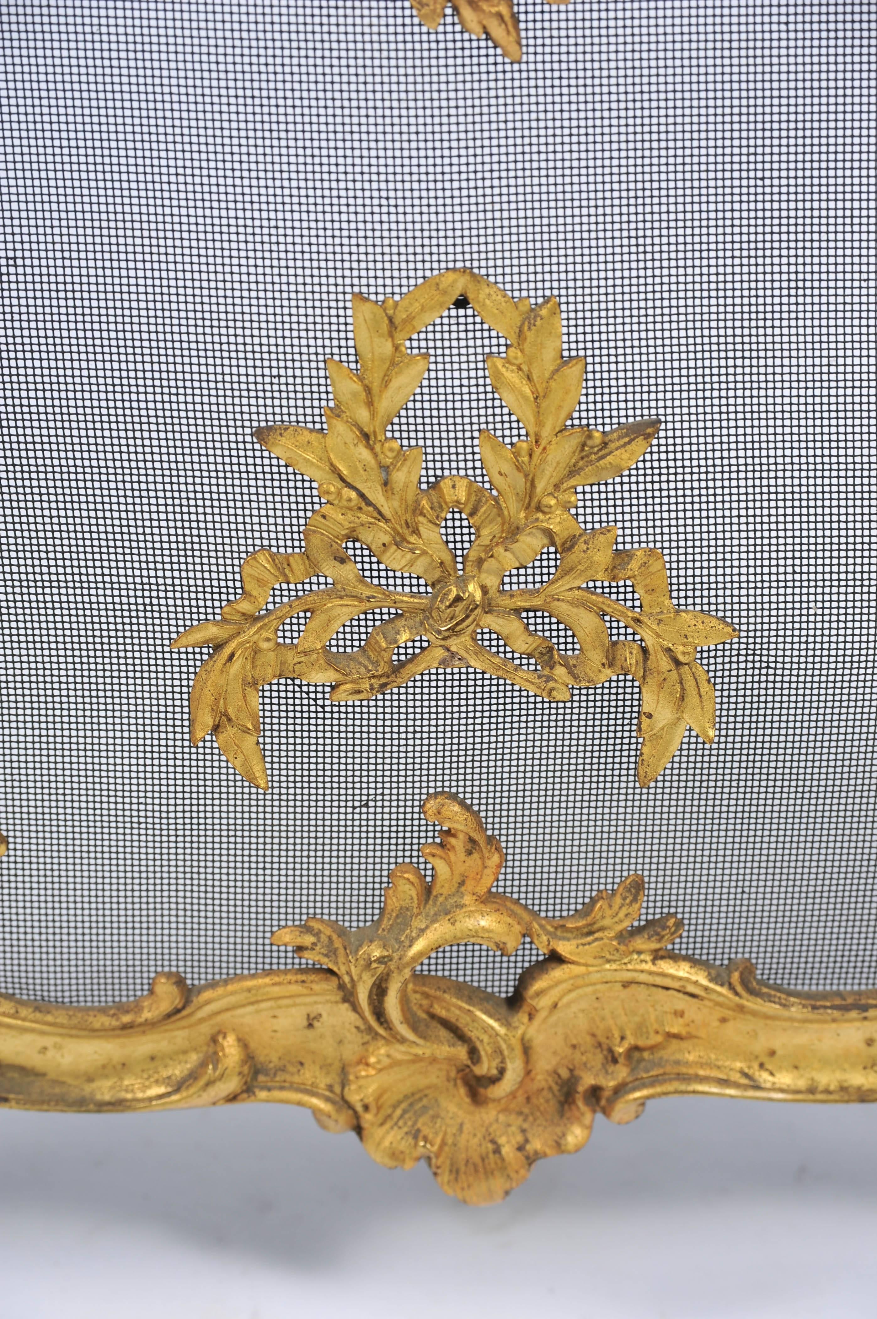 Antique French Fire Screen, Louis XVI Style 2