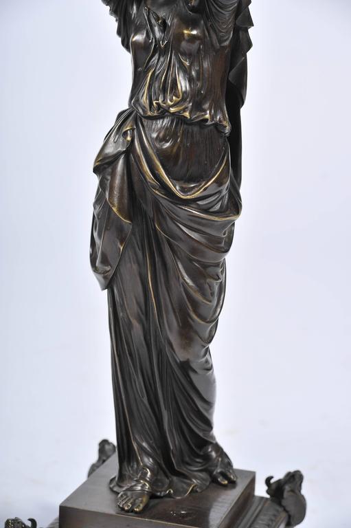 Pair of Classical Antique Bronze Statues For Sale at 1stDibs