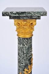 Pair of Louis XVI Style Antique Marble Pedestals