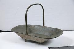 Vintage Metal Garden Trug, circa 1920s
