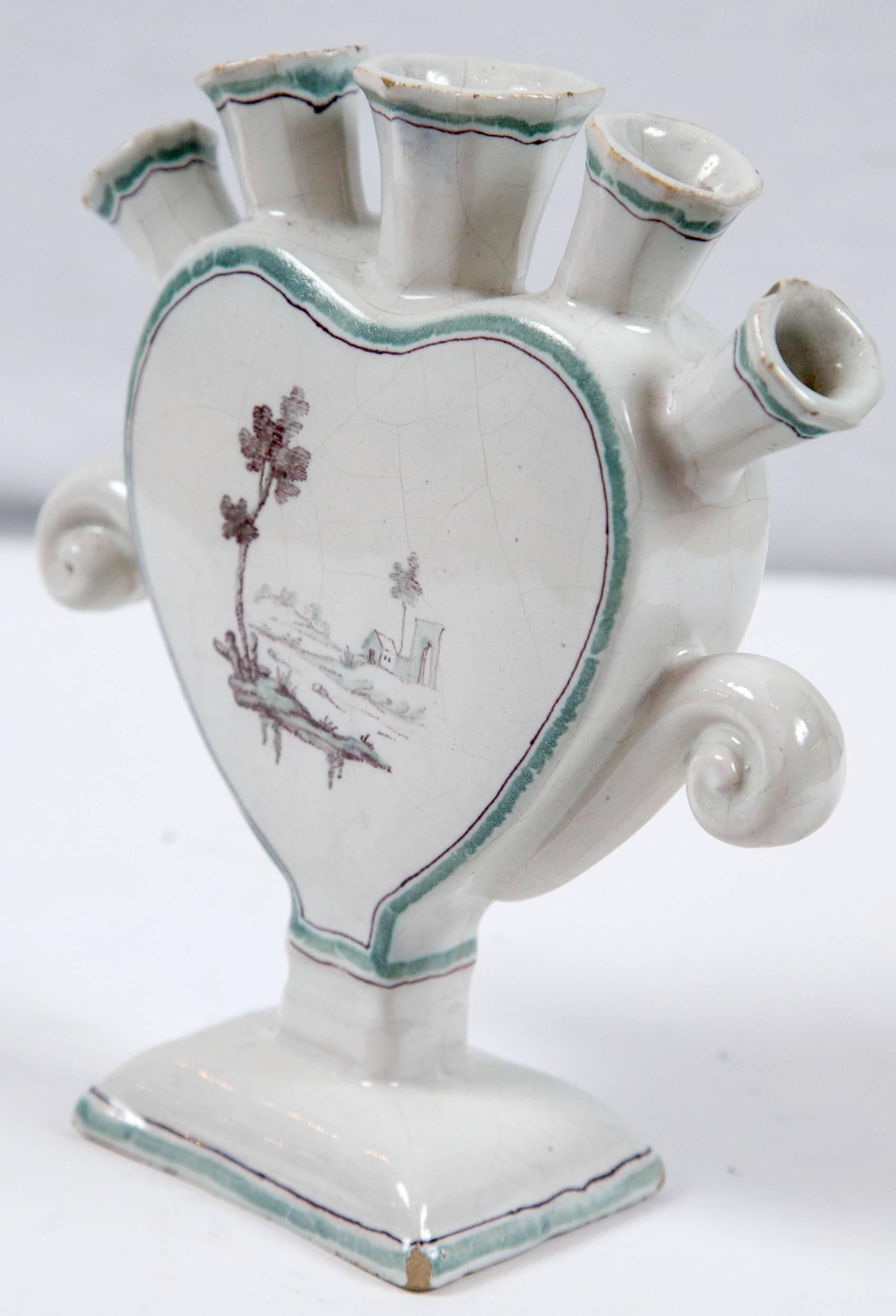 Ceramic French Faience Tulipiere, Early 19th Century