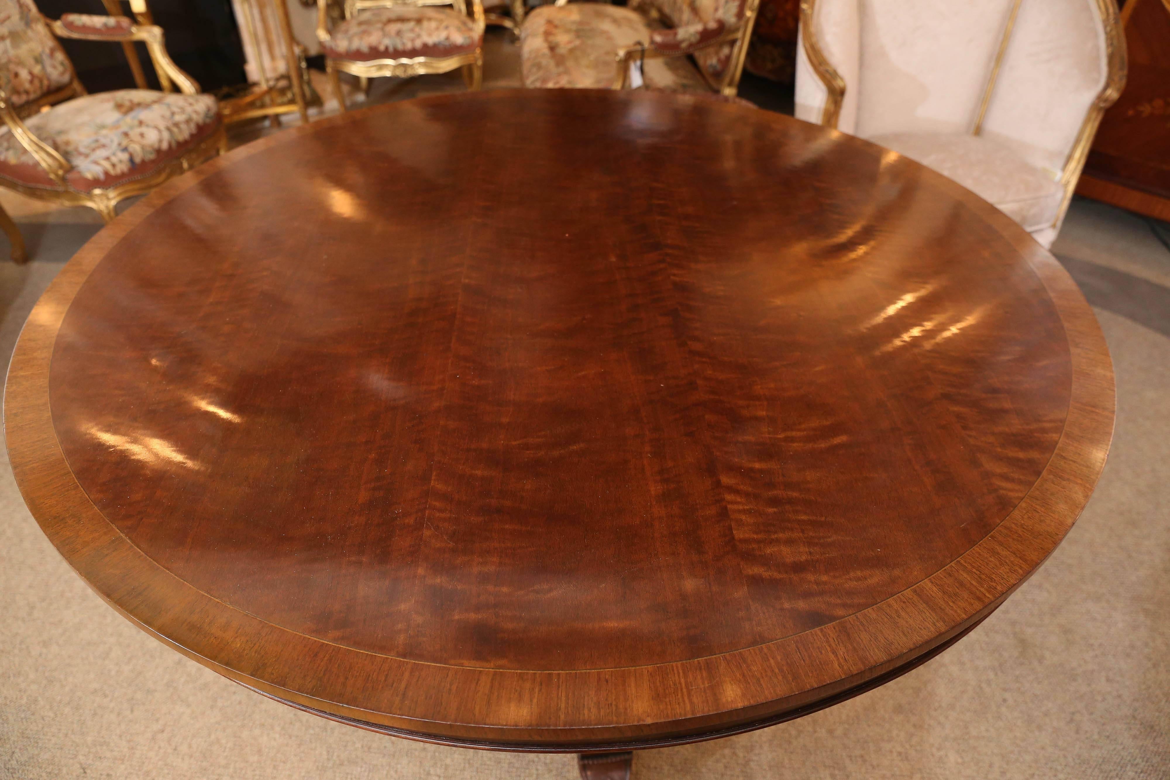 Regency Style Mahogany Dining Table or Center Table 2