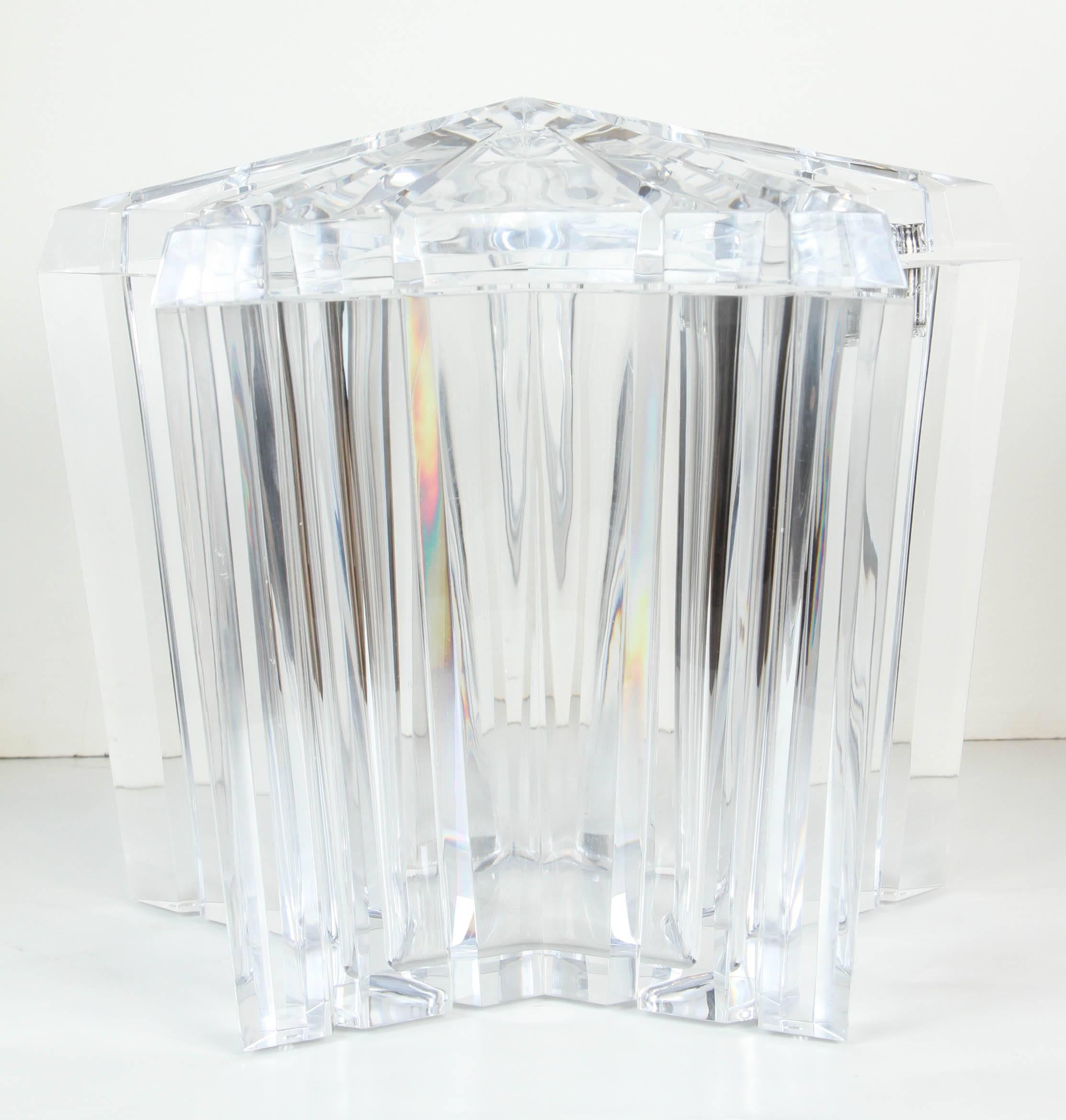 Acrylic Star Ice Bucket or Candy Dish by Alessandro Albrizzi 1