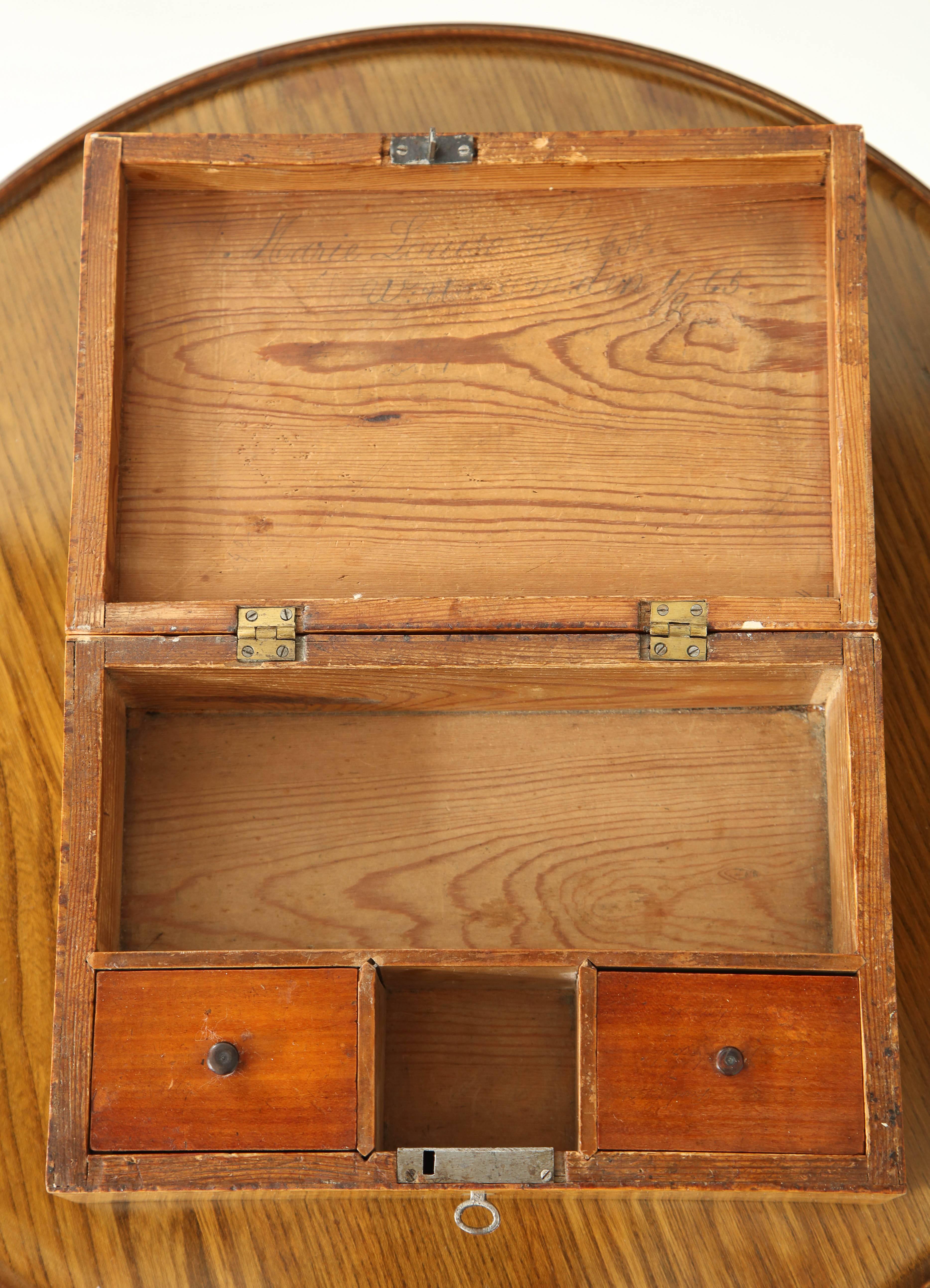 Swedish Alder Root and Mahogany Box, 19th Century 1