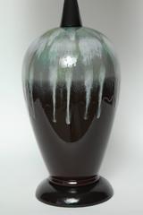 Danish Modern Ombre Drip Glazed Lamps