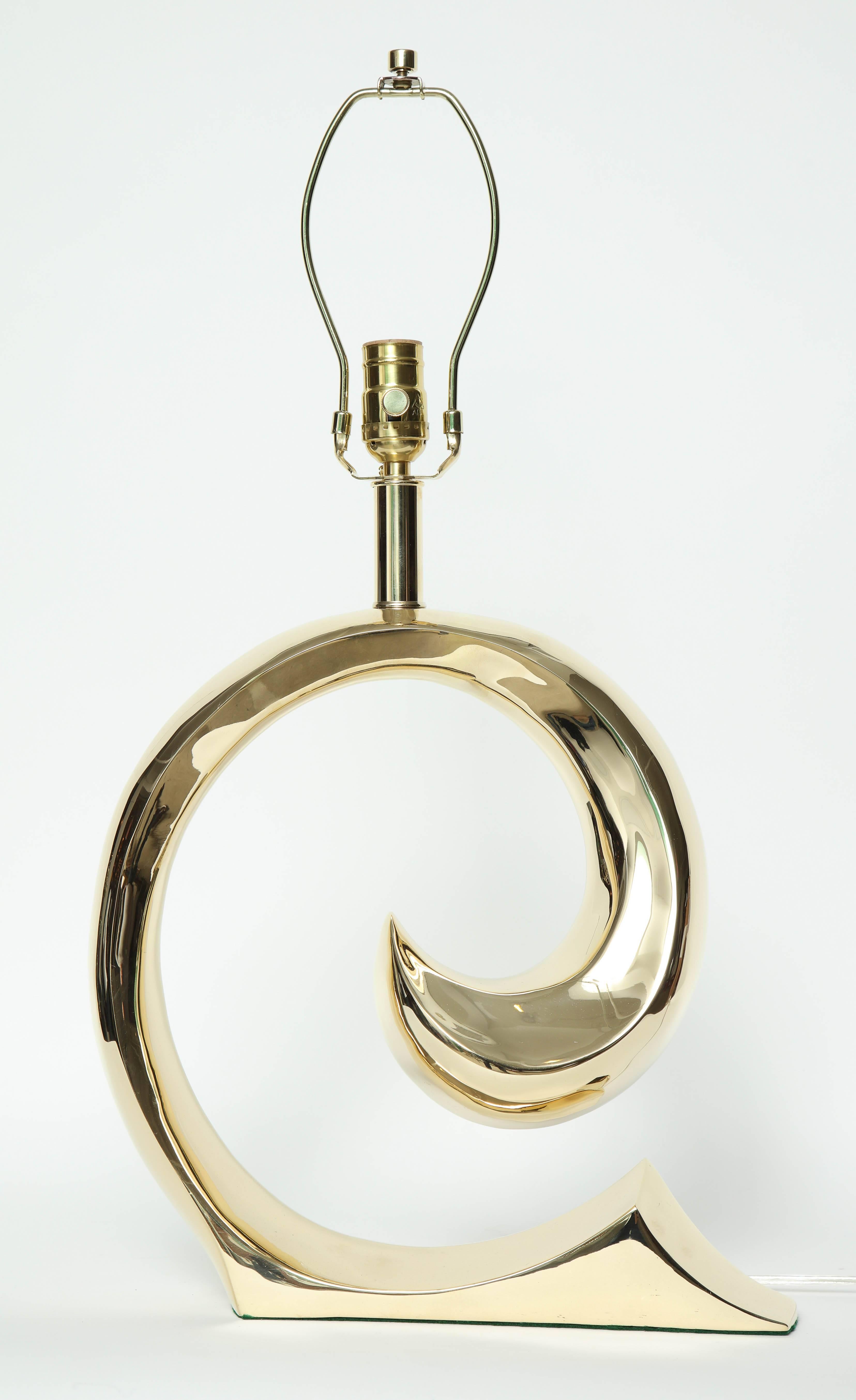 Erwin Lambeth, Cardin Logo Brass Lamps 1