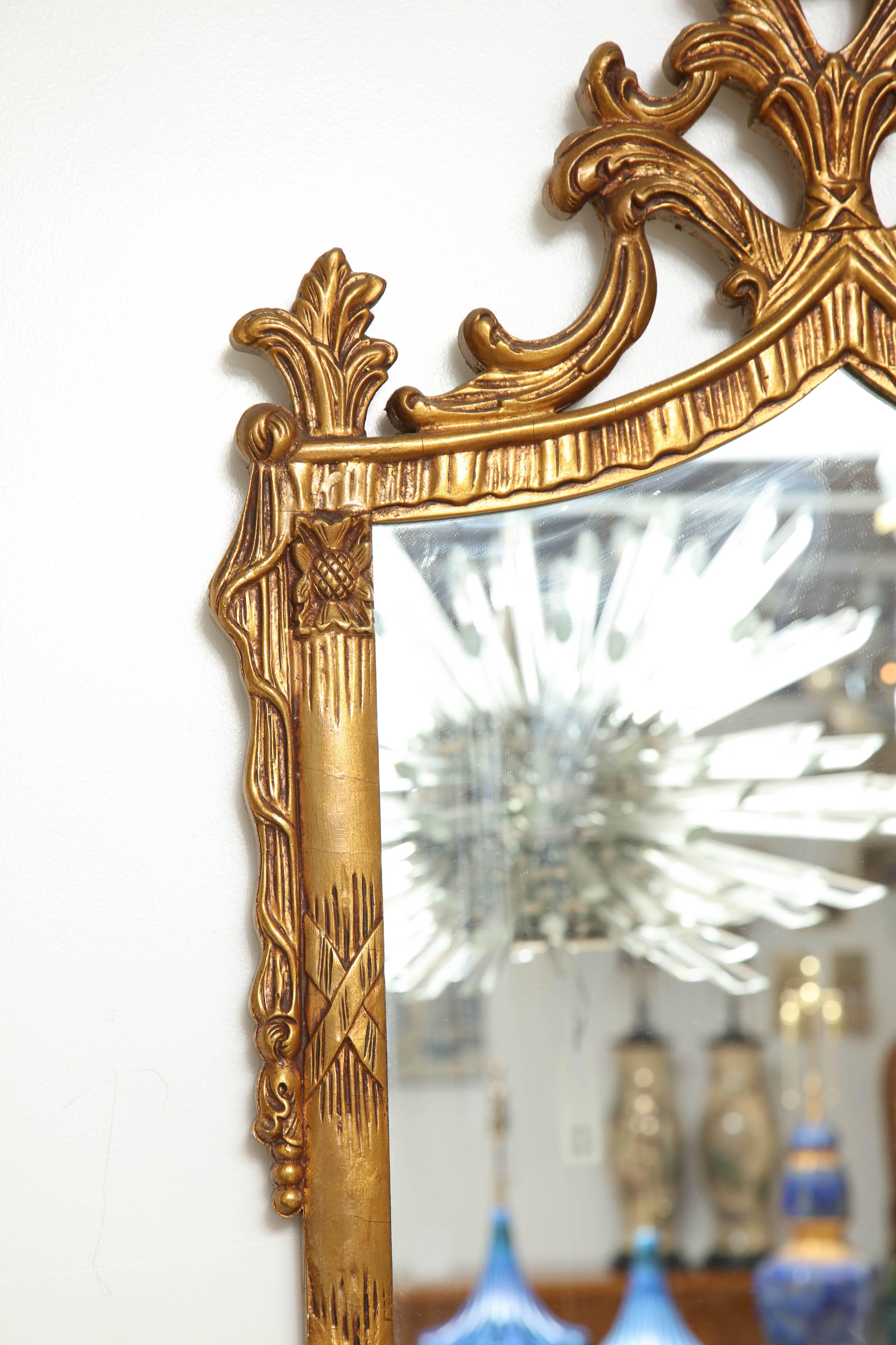 Carved Italian Gilded Mirror 1