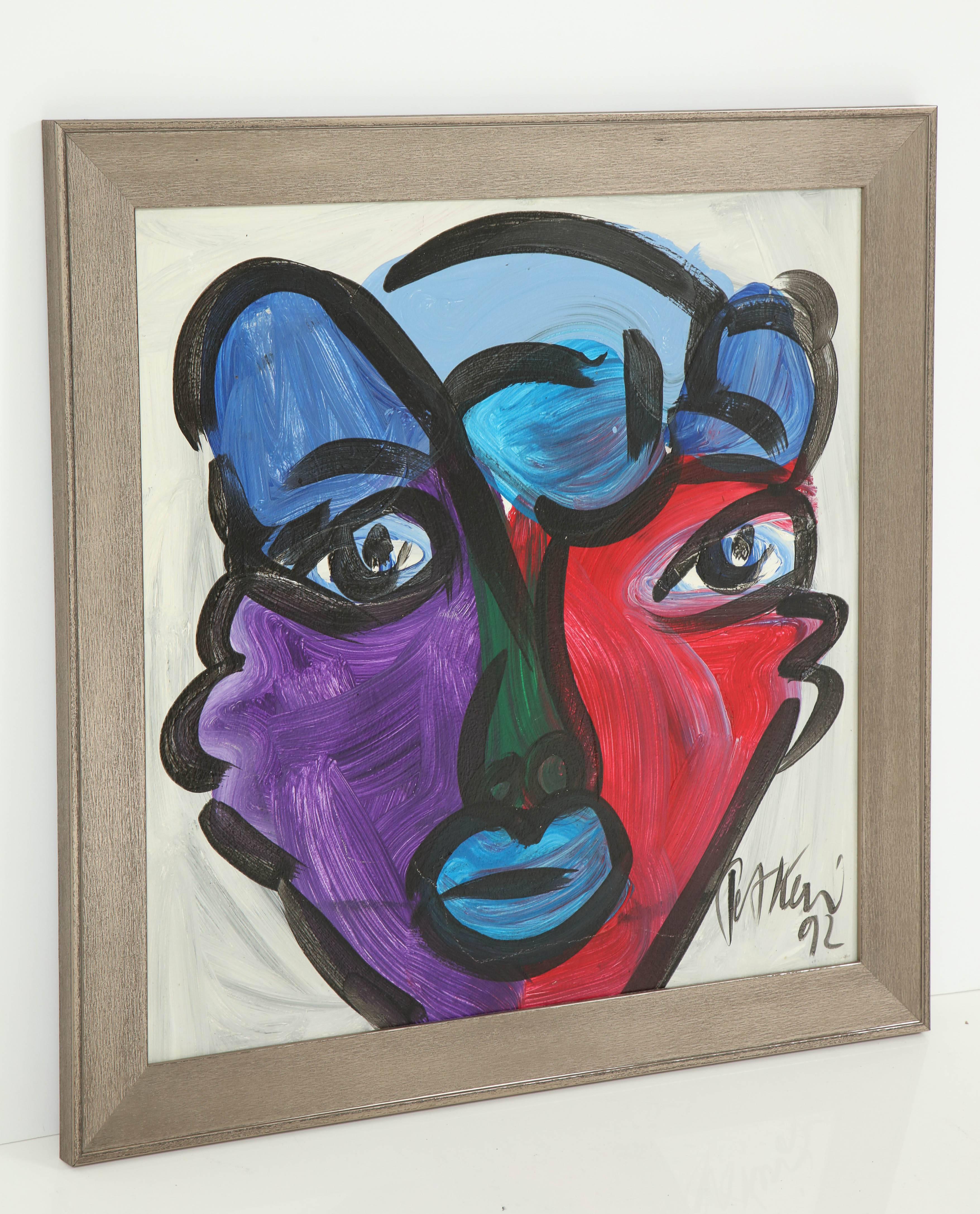 Peter Keil Abstract Portrait In Good Condition In New York, NY