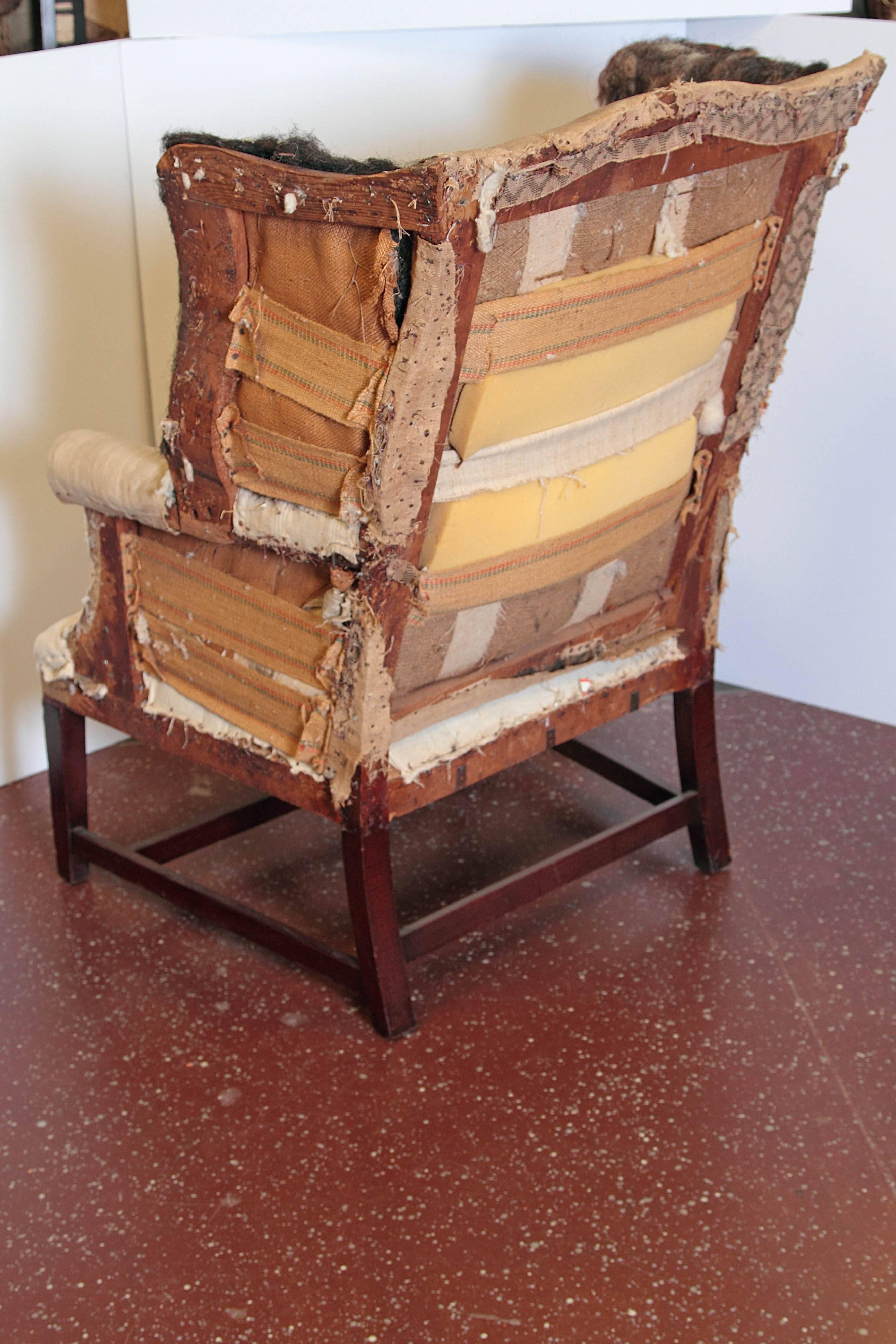 American Hepplewhite Wing Chair 1