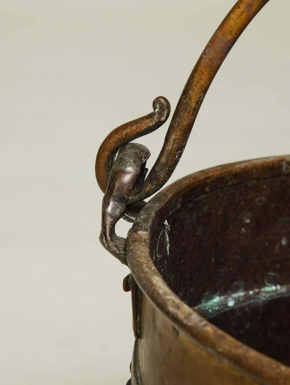 Georgian Diminutive Copper and Brass Bucket
