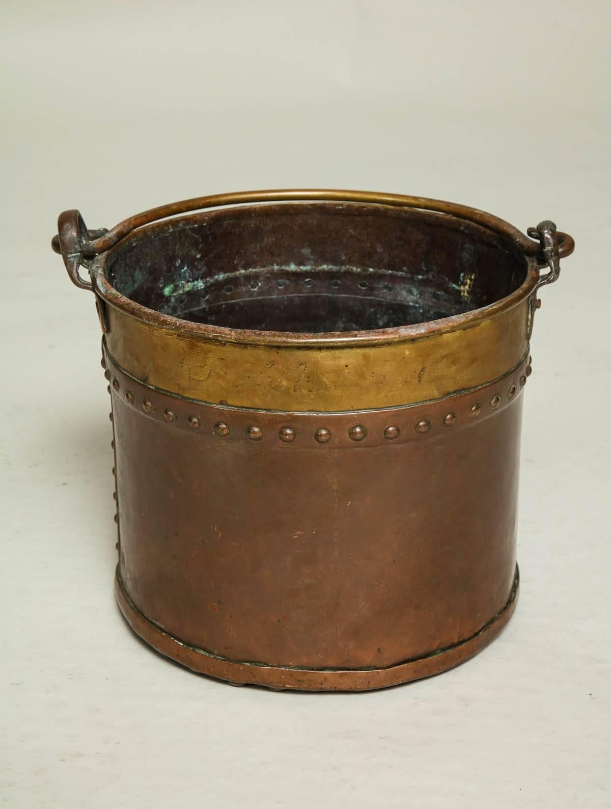 Diminutive Copper and Brass Bucket 1