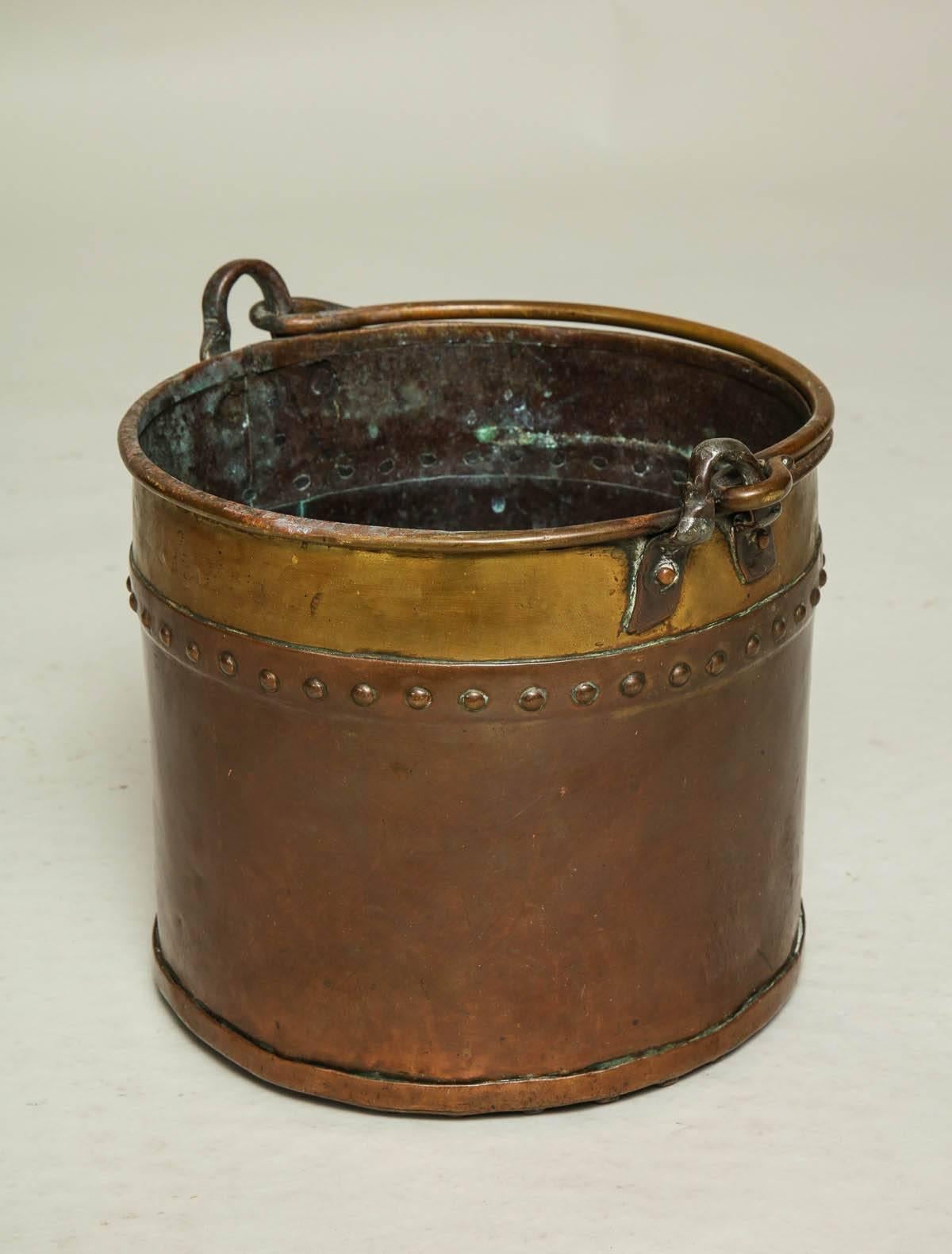 Diminutive Copper and Brass Bucket 2