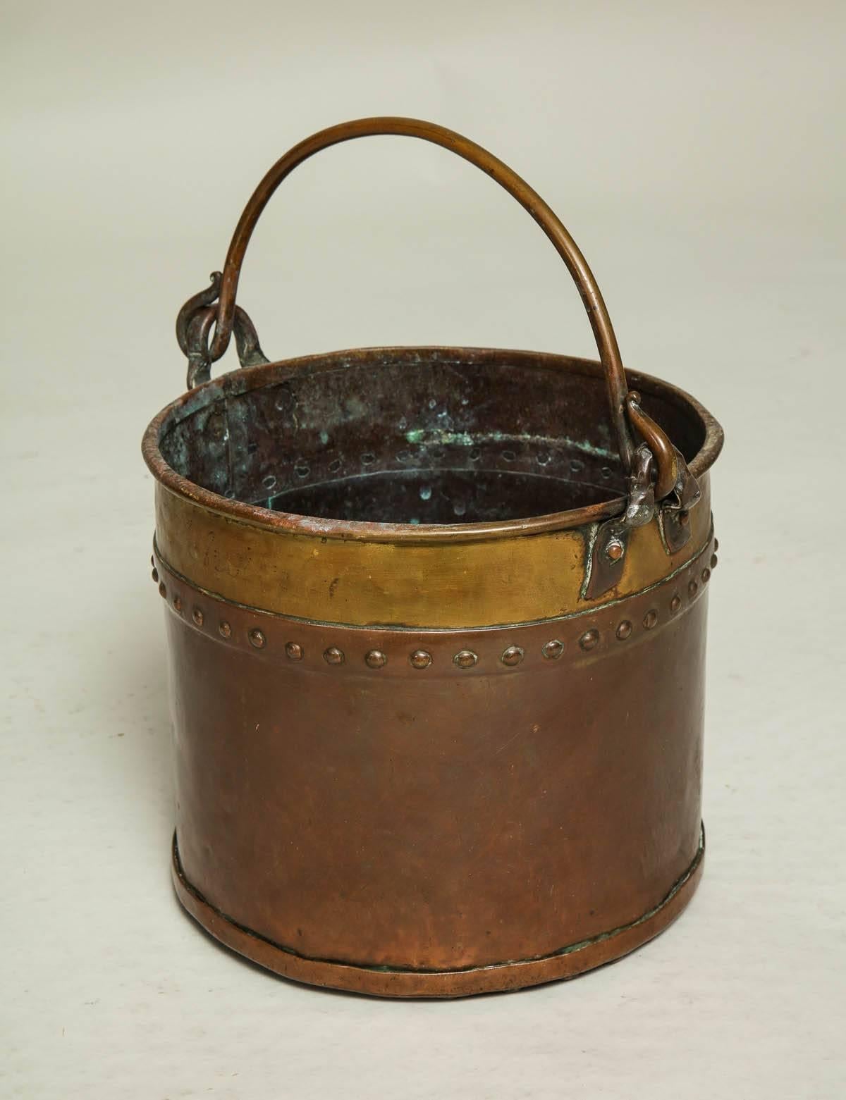 Diminutive Copper and Brass Bucket 3