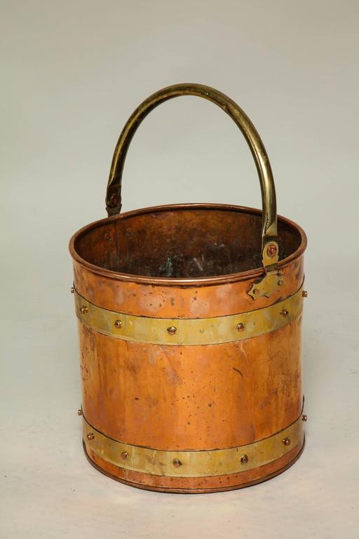 Copper and Brass Bucket at 1stDibs
