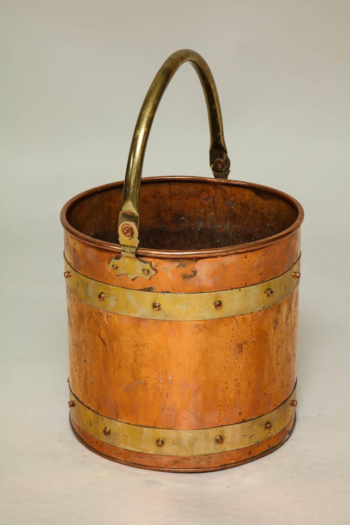 Georgian Copper and Brass Bucket