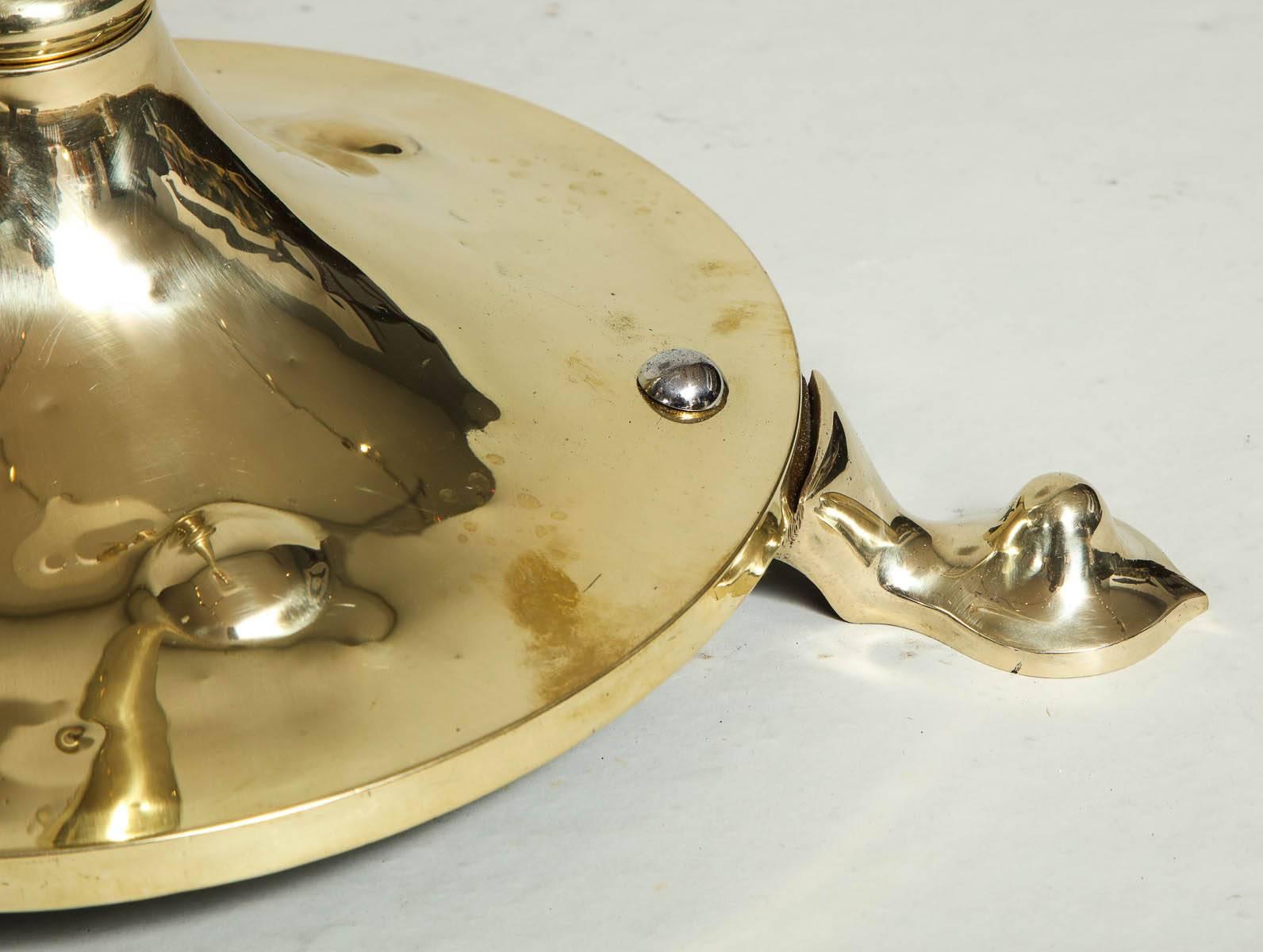 Arts and Crafts Adjustable Brass Floor Lamp