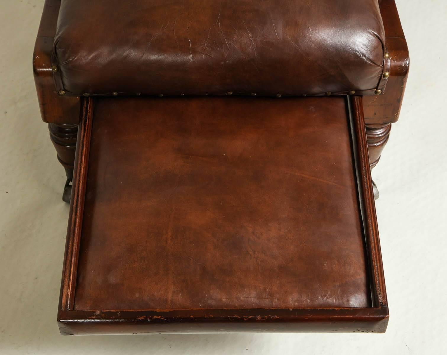 William IV Reclining Library Chair In Good Condition In Greenwich, CT