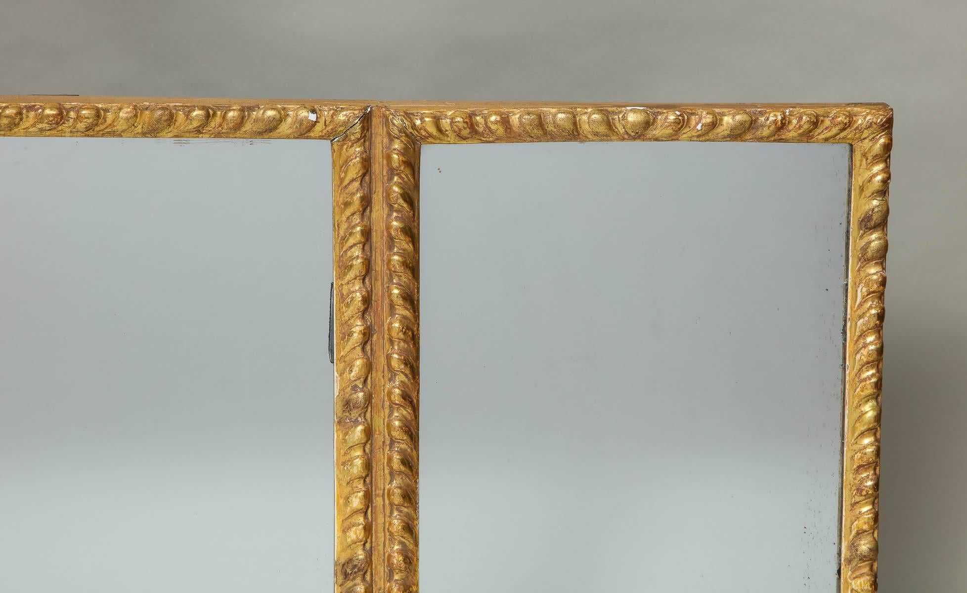 Georgian George III Giltwood over Mantel Mirror