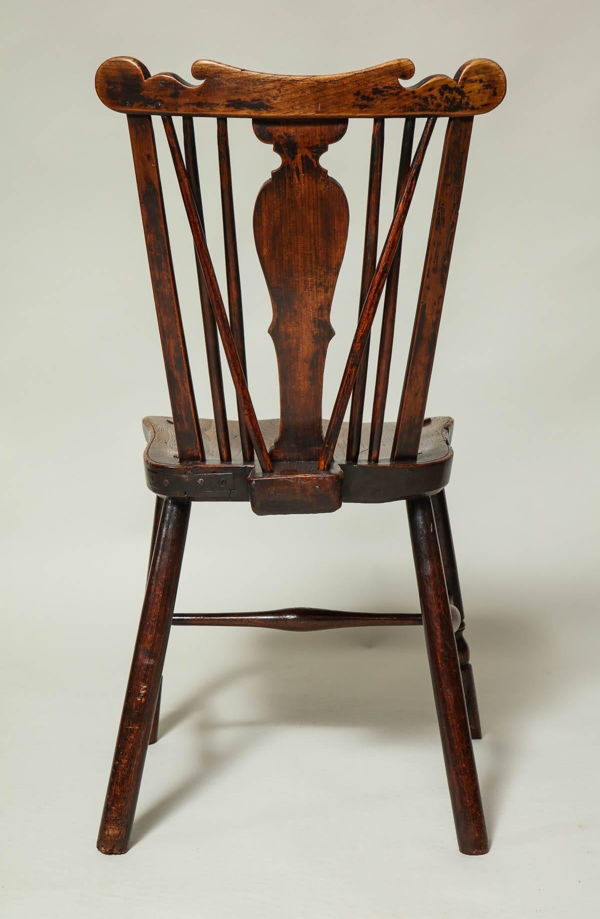 18th Century and Earlier Thames Valley Comb Back Windsor Chair