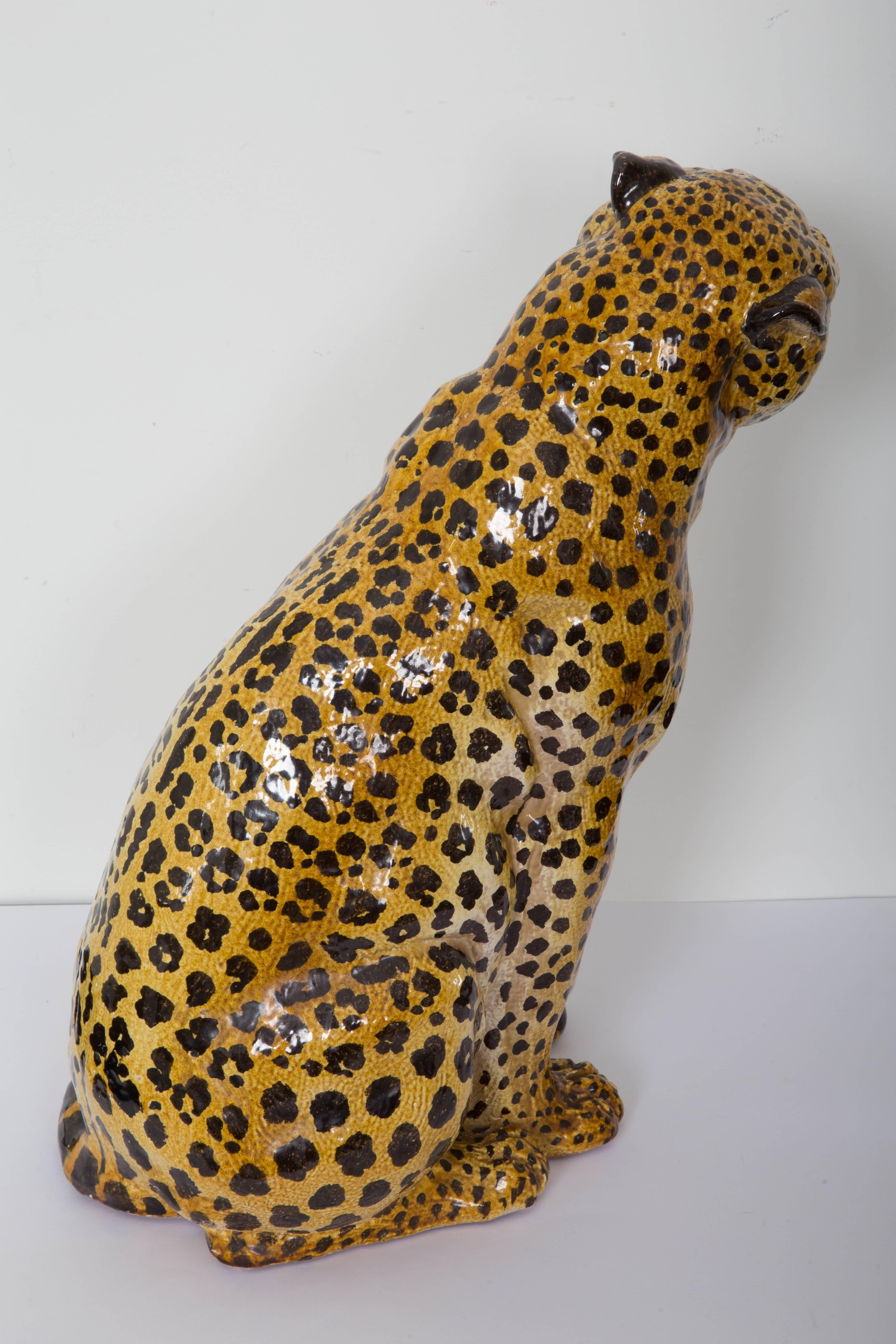 20th Century Terracotta Leopard