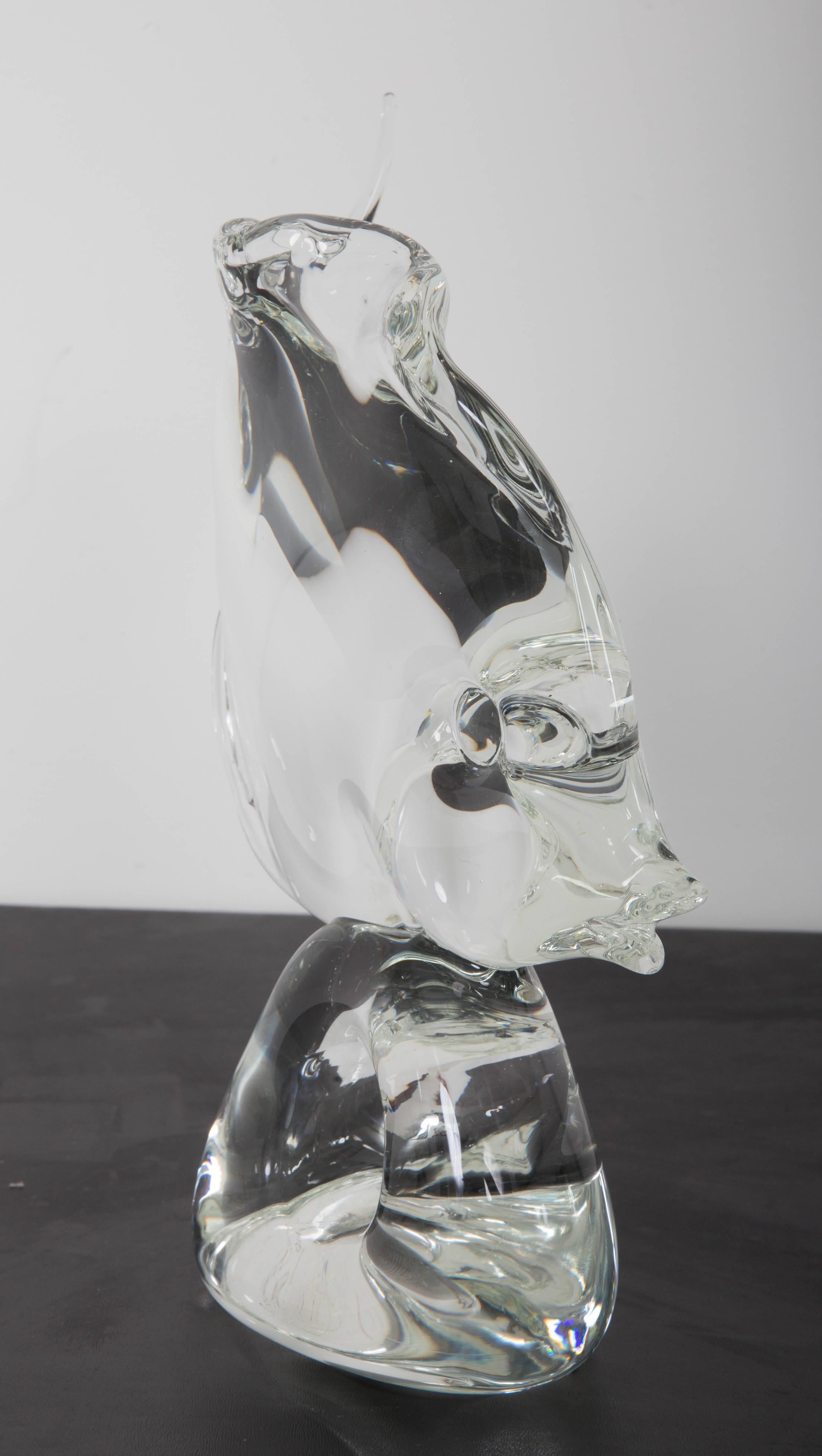 Italian Murano Glass Angle Fish by Licio Zanetti