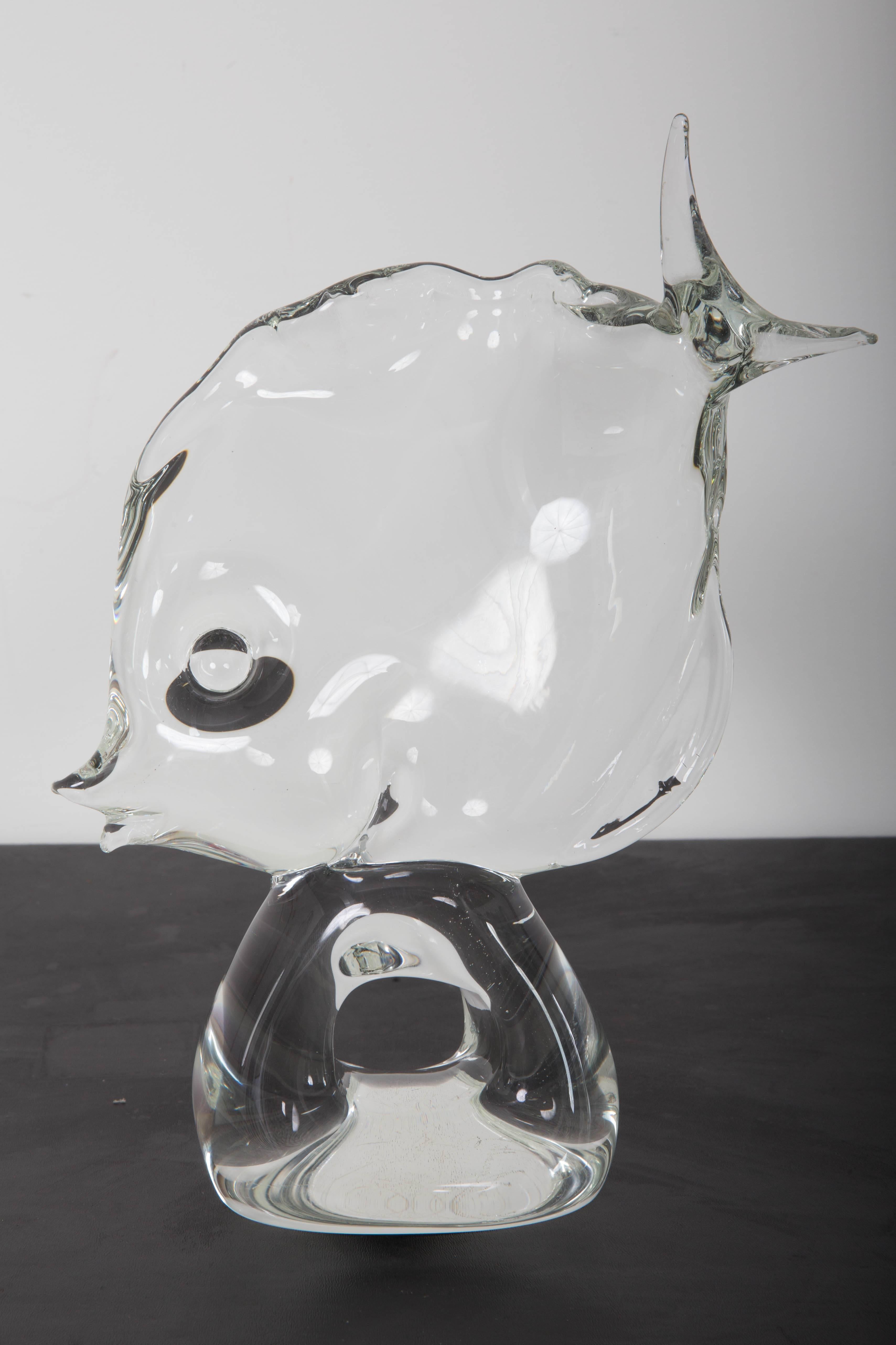 20th Century Murano Glass Angle Fish by Licio Zanetti