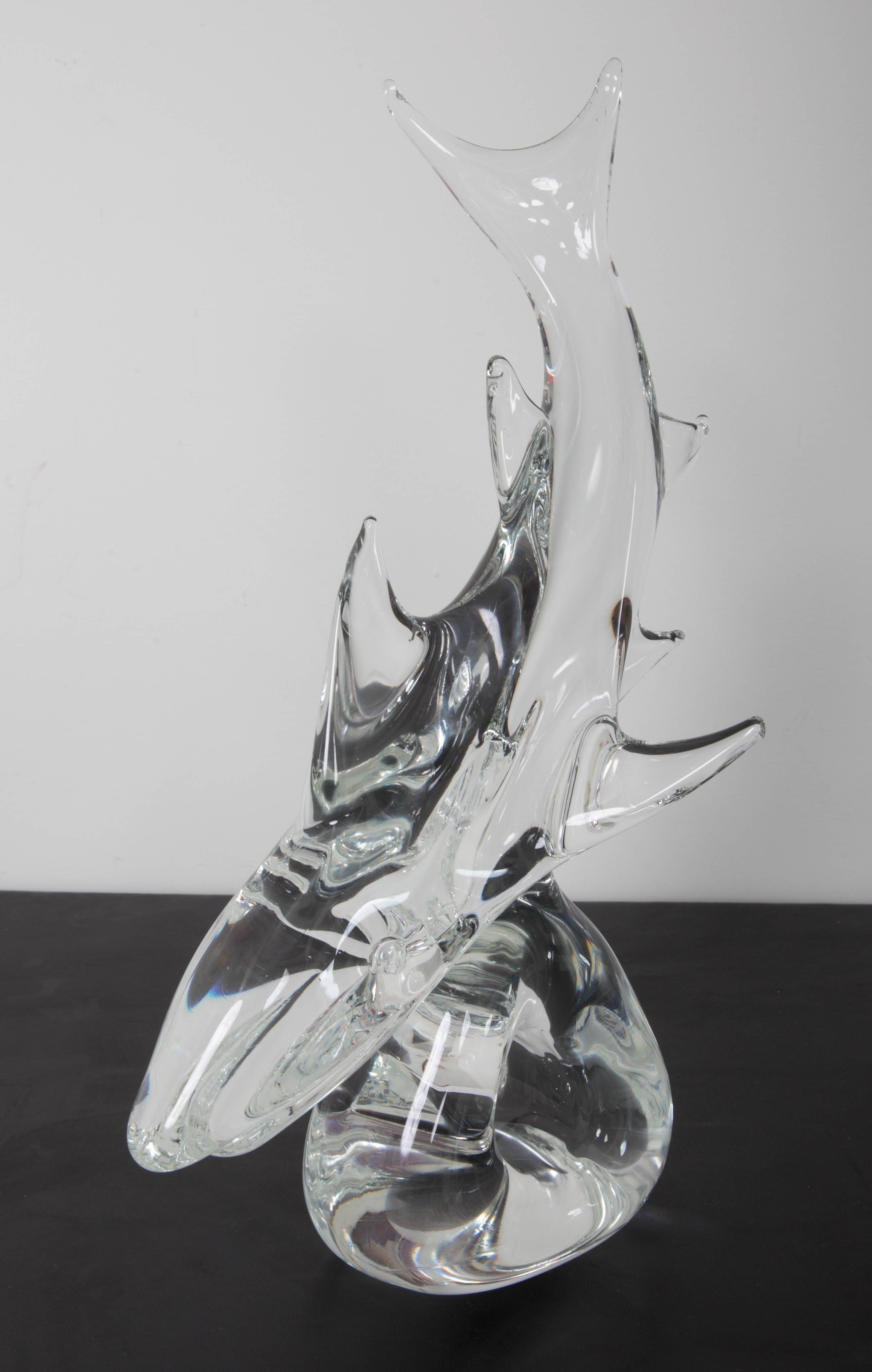 Murano Glass Shark by Licio Zanetti In Excellent Condition For Sale In Southampton, NY