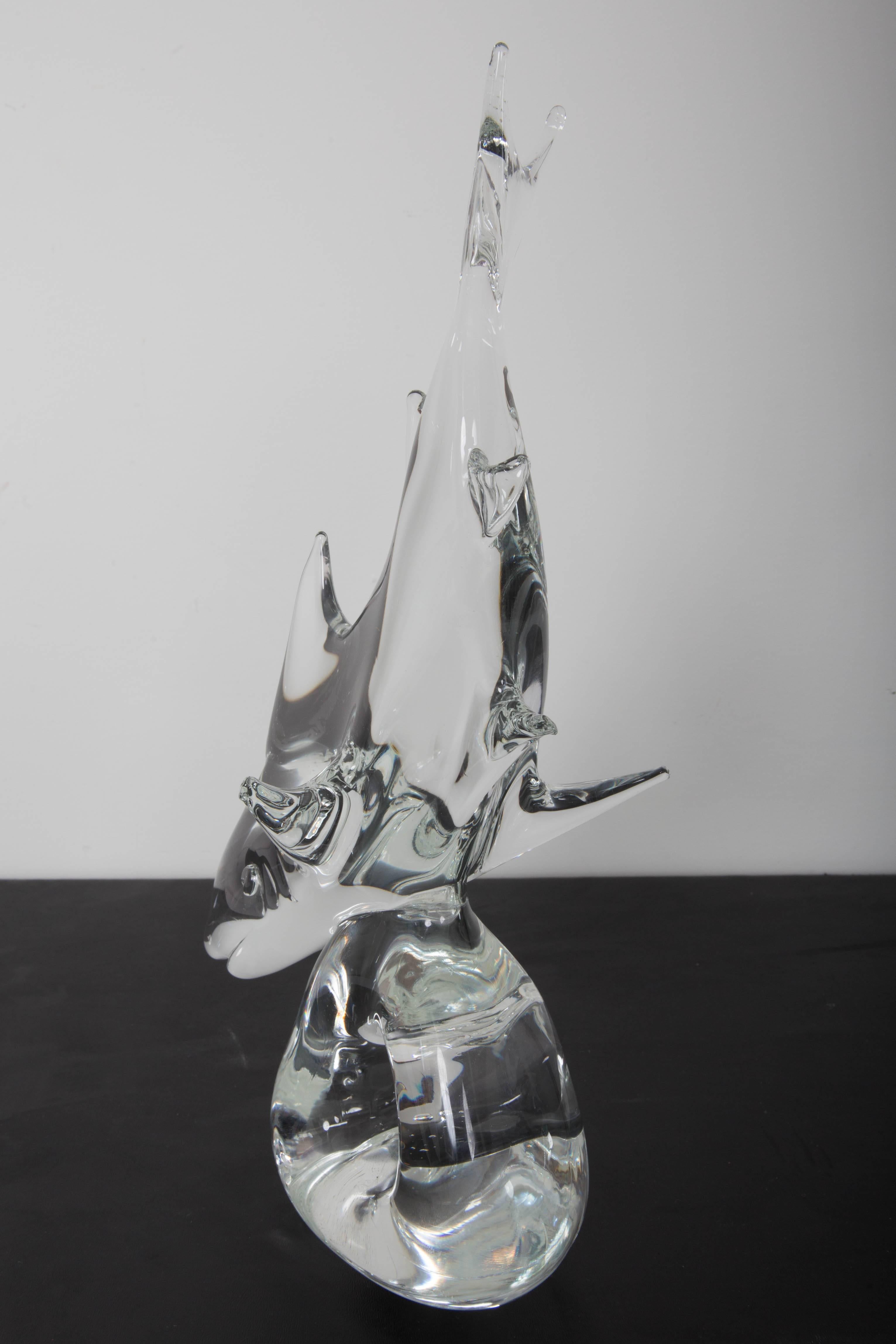 20th Century Murano Glass Shark by Licio Zanetti For Sale