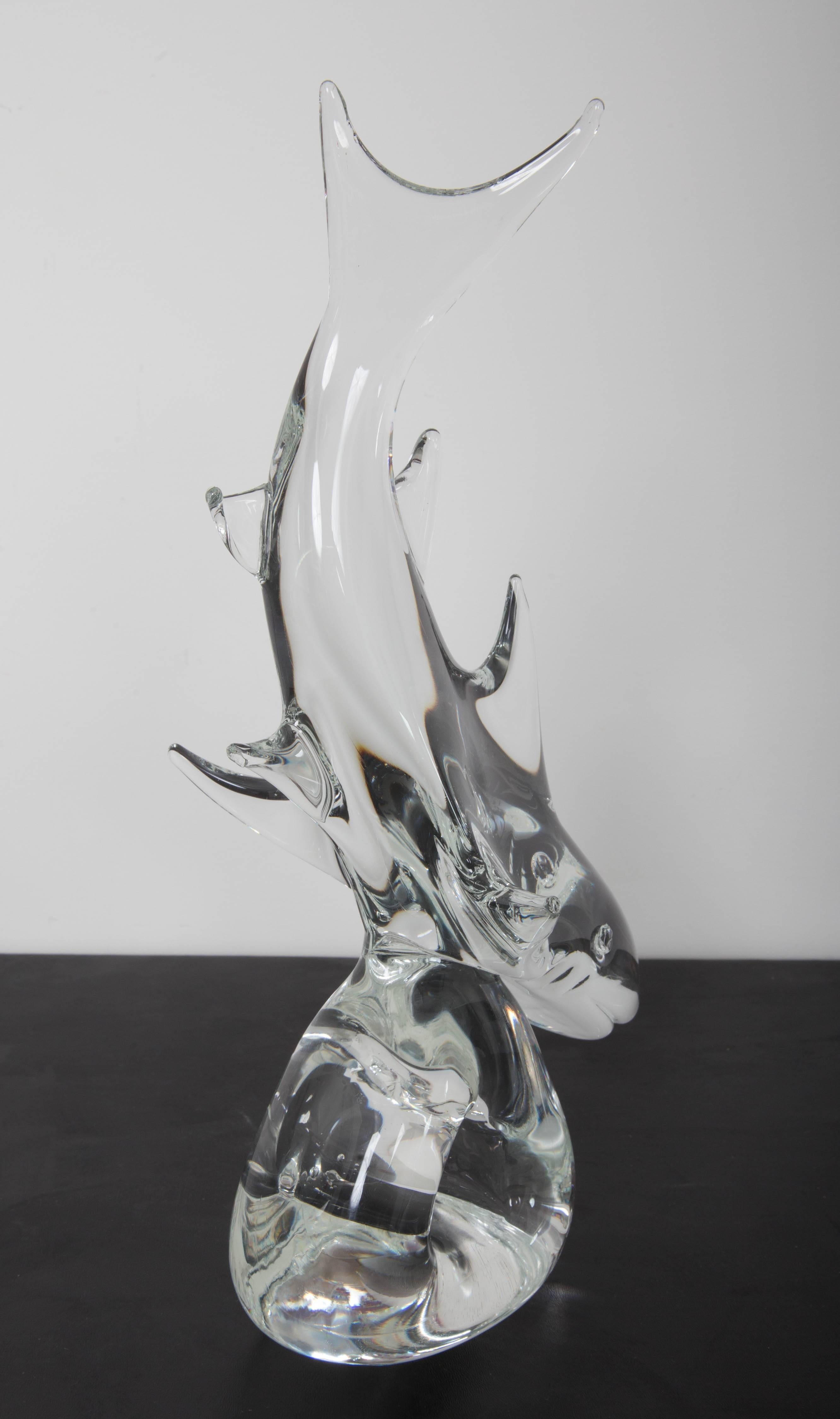 Murano Glass Shark by Licio Zanetti For Sale 1