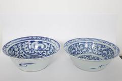 Pair of Chinese Blue and White Bowls