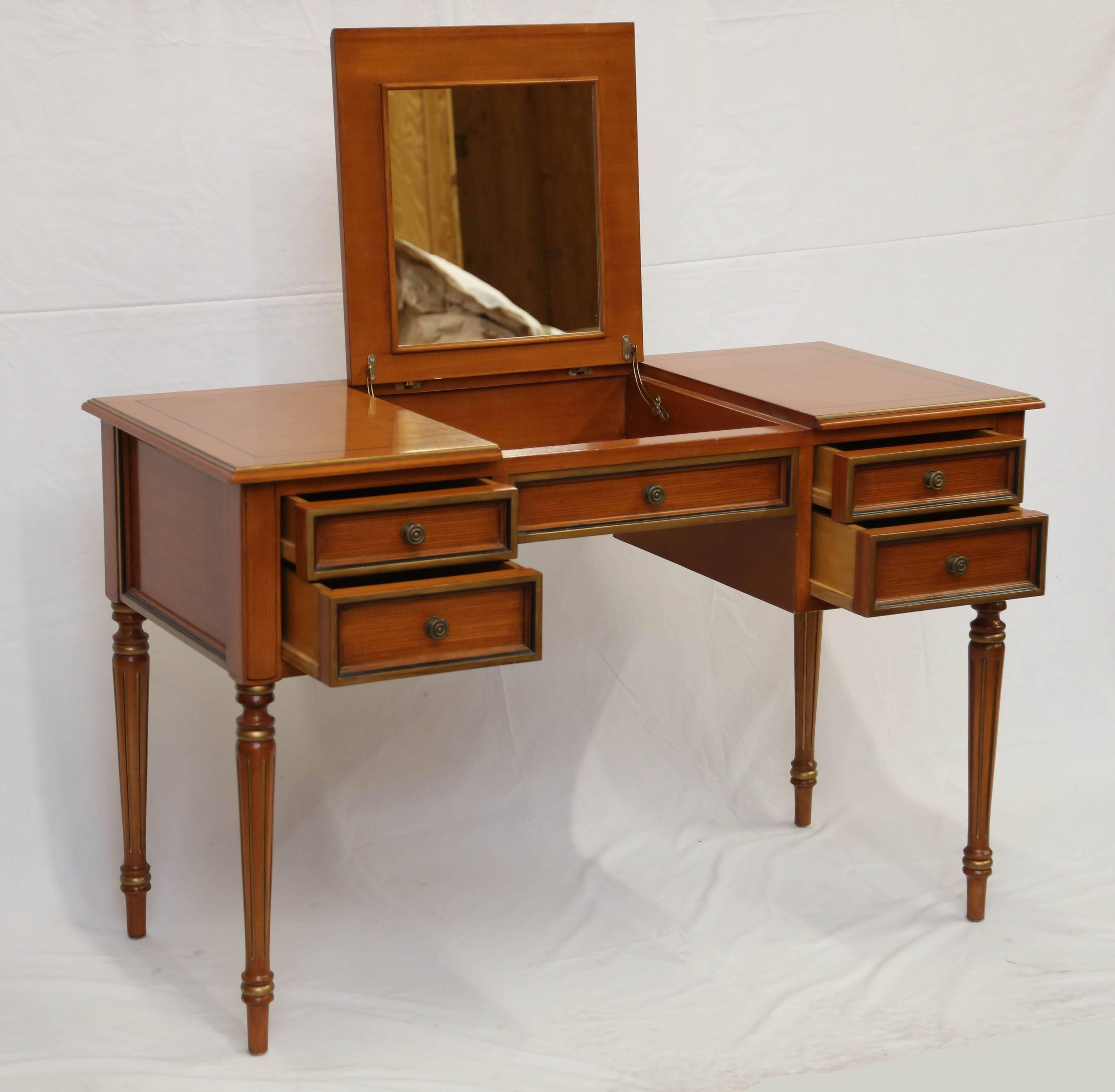 American Julia Gray Maple Desk or Dressing Table