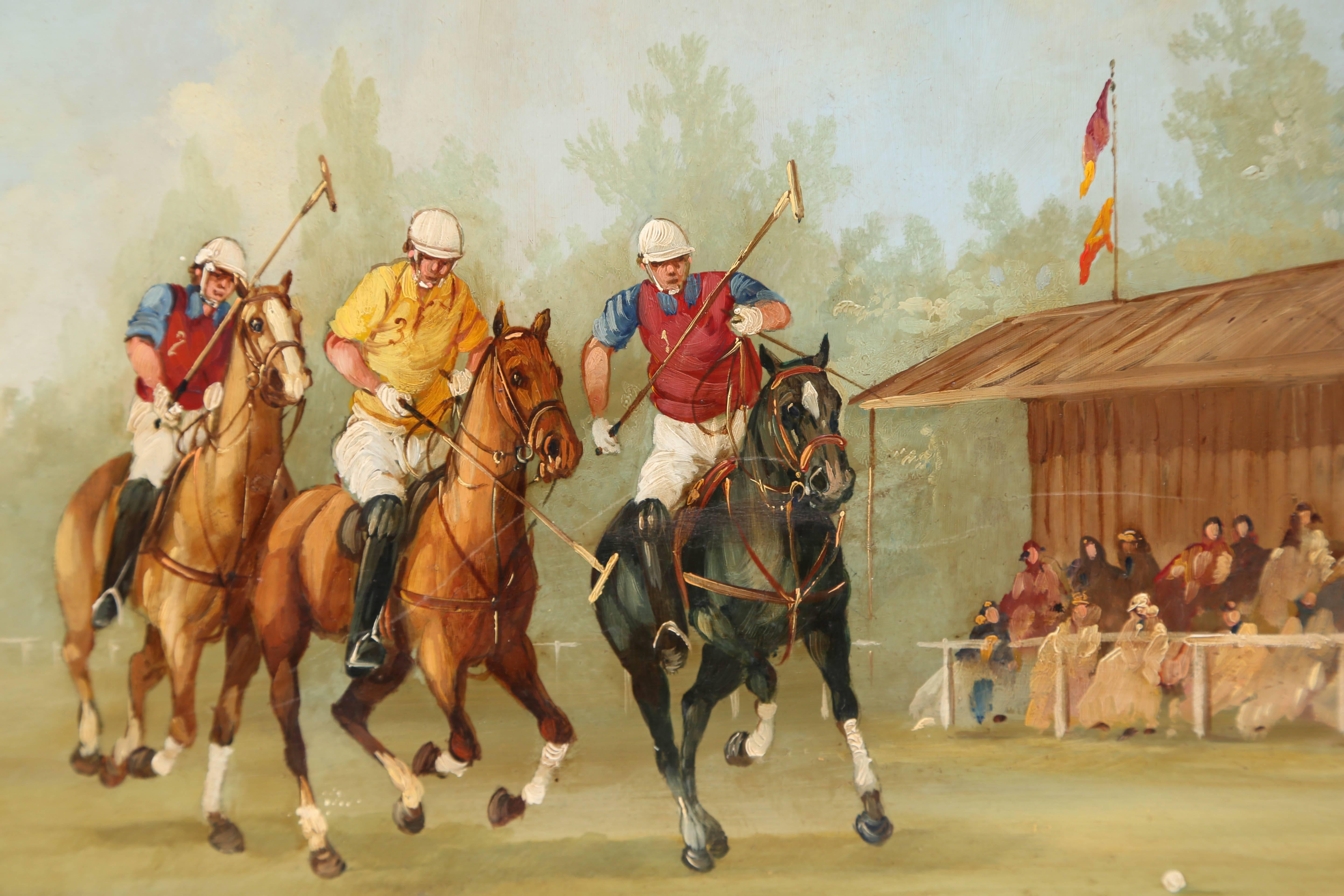 Conjunto de pinturas de Marco Ceri sobre actividades de ocio Cobre