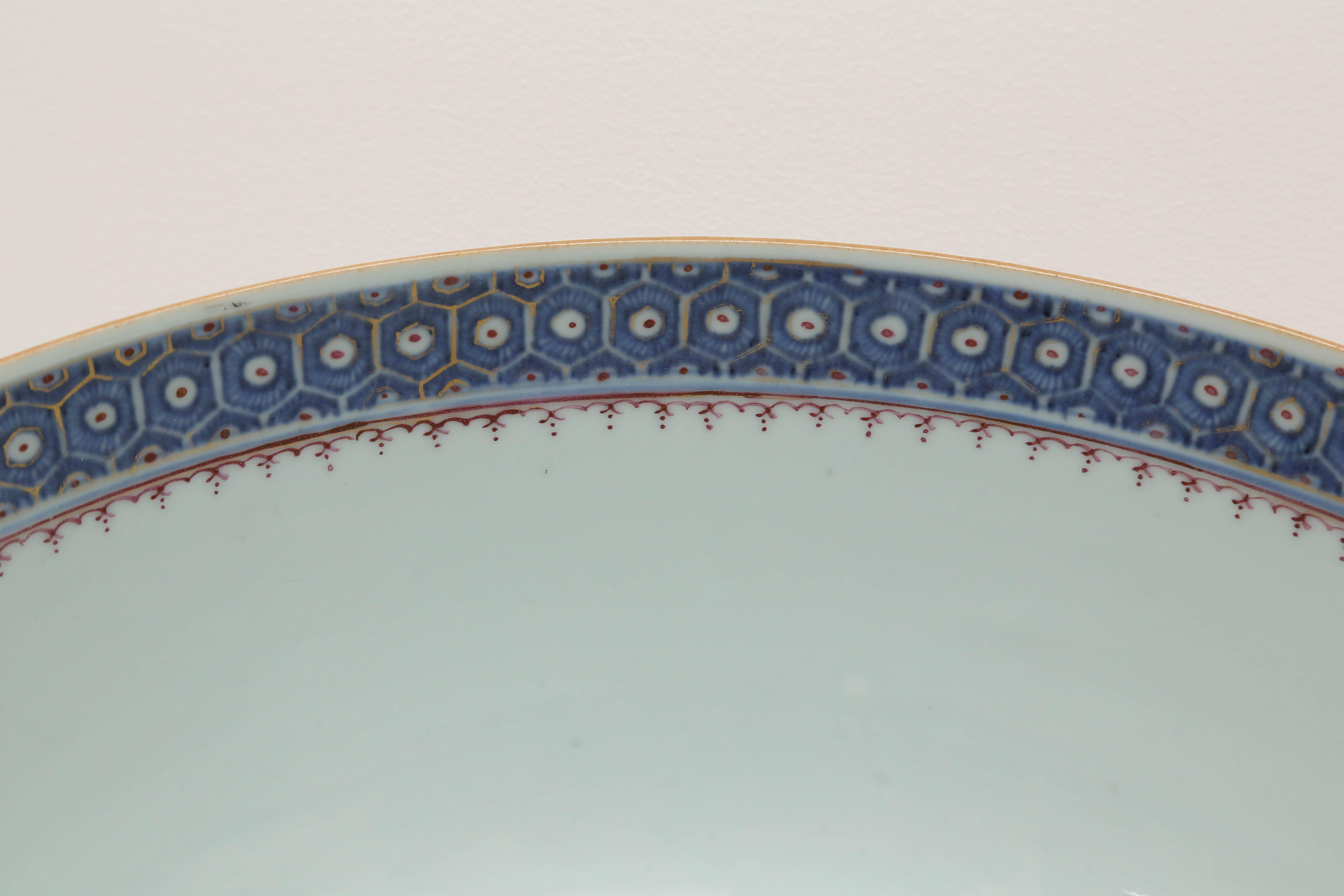 18th Century Chinese Export Mandarin Palette Porcelain Bowl 4