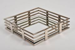 1970s American Chrome and Mirror Tray in the Style of Willy Rizzo